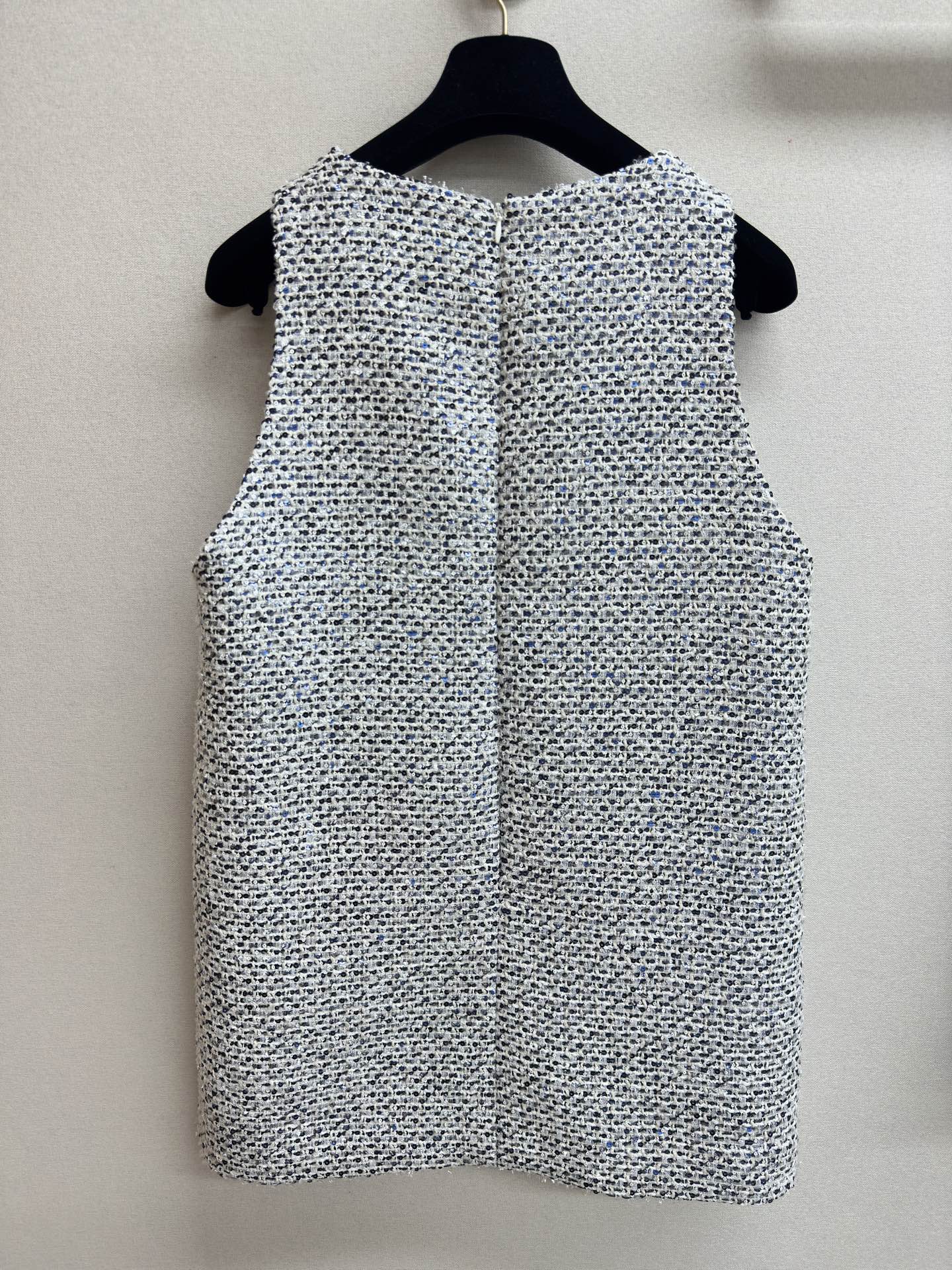 CC Tweed Vest Dress  Black Polyester Polyamide 251869