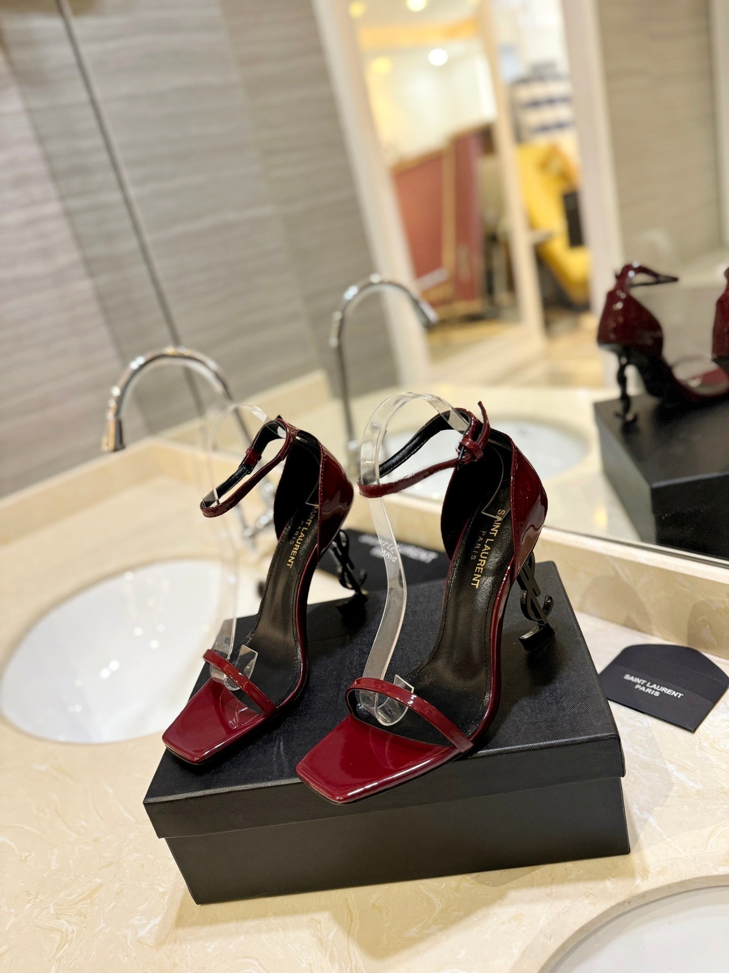 SL OPYUM SANDALS 105 JAM POLISHED CALFSKIN