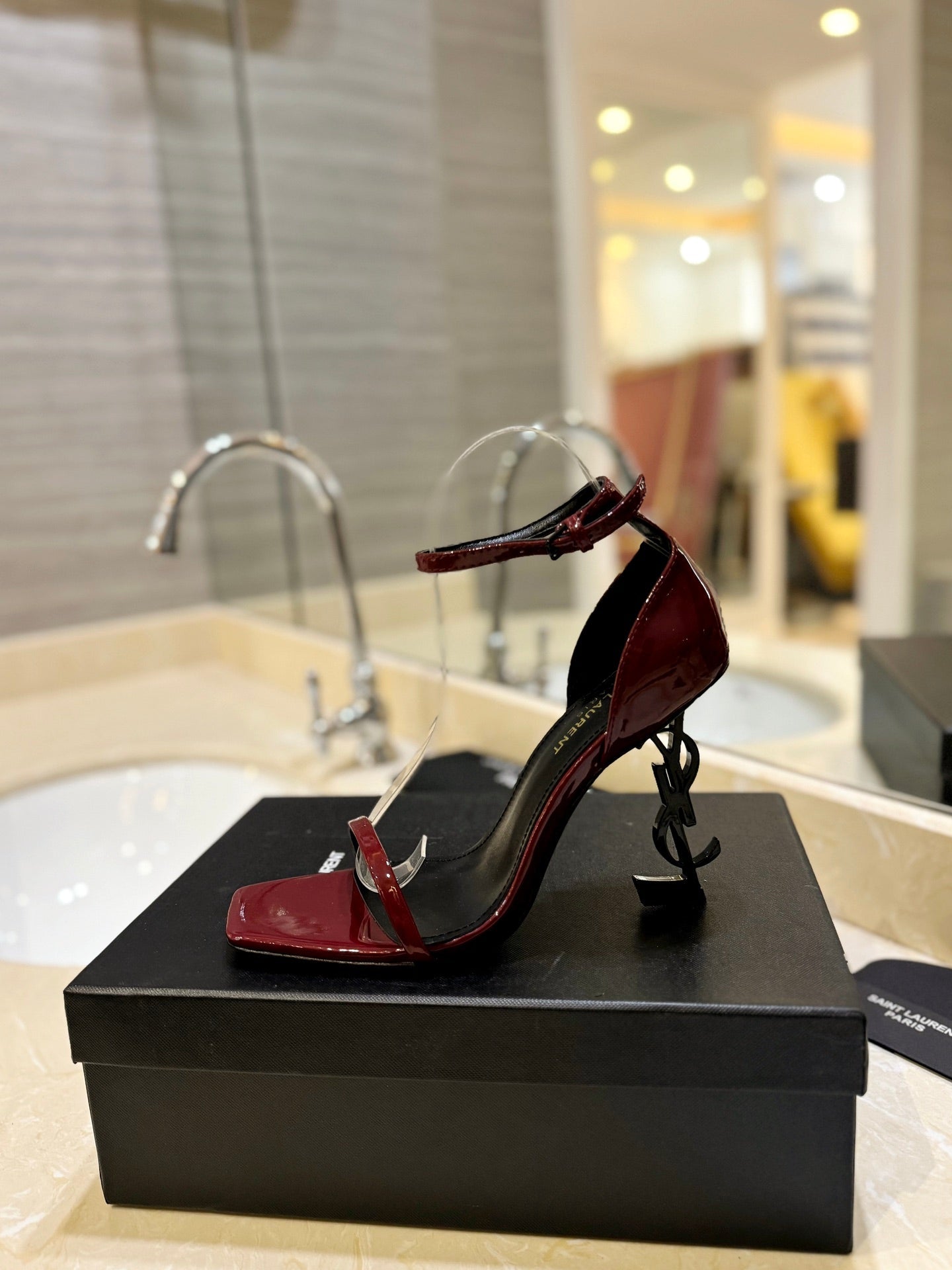 SL OPYUM SANDALS 105 JAM POLISHED CALFSKIN