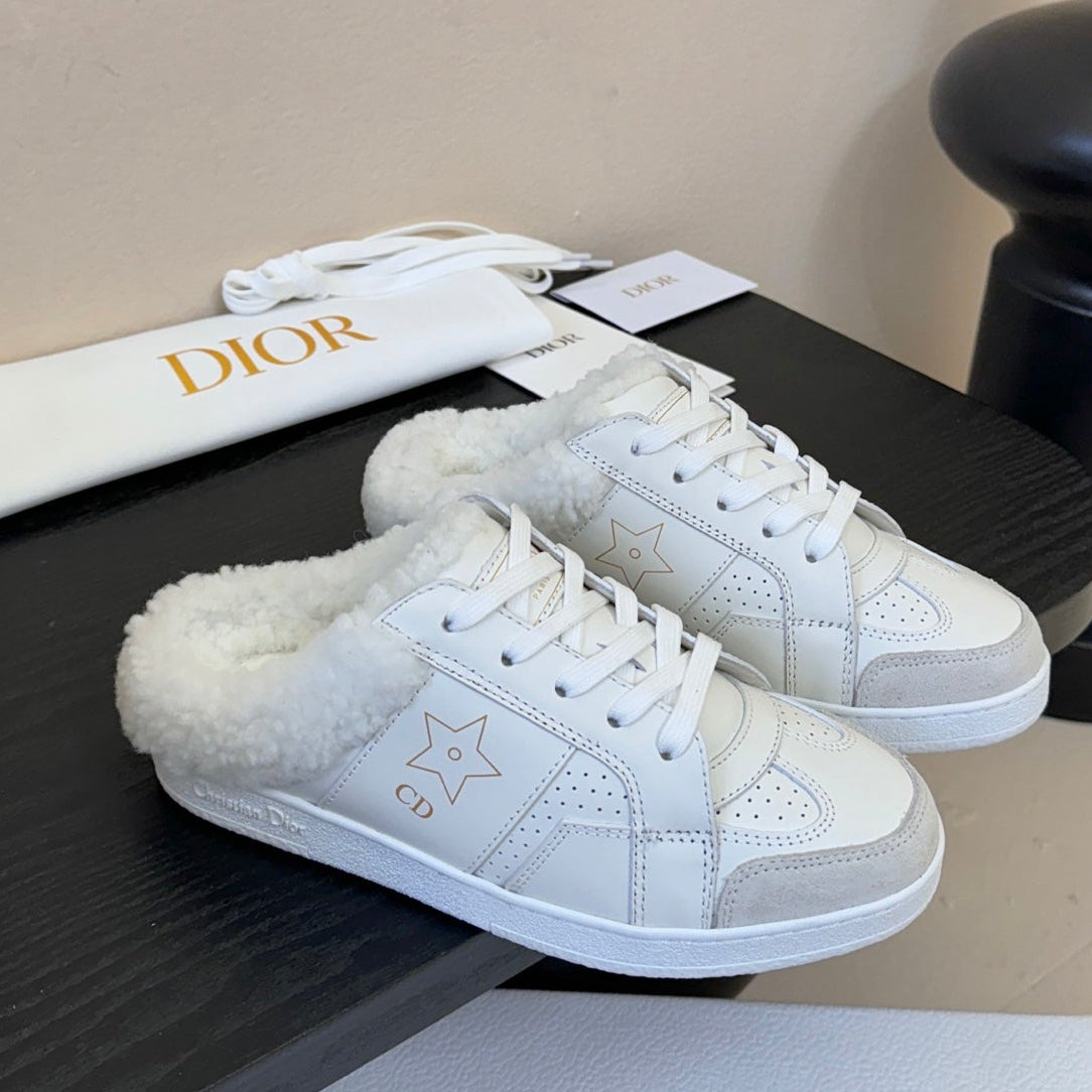 Dior 25 Star Sneaker White Suede Cowhide 530614