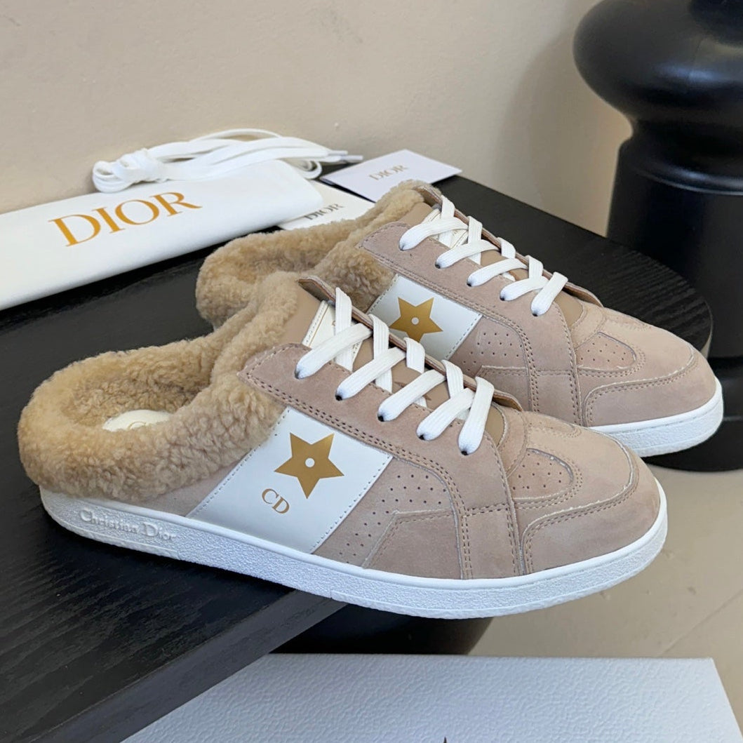 Dior 25 Star Sneaker Pink Beige Suede Cowhide 530615