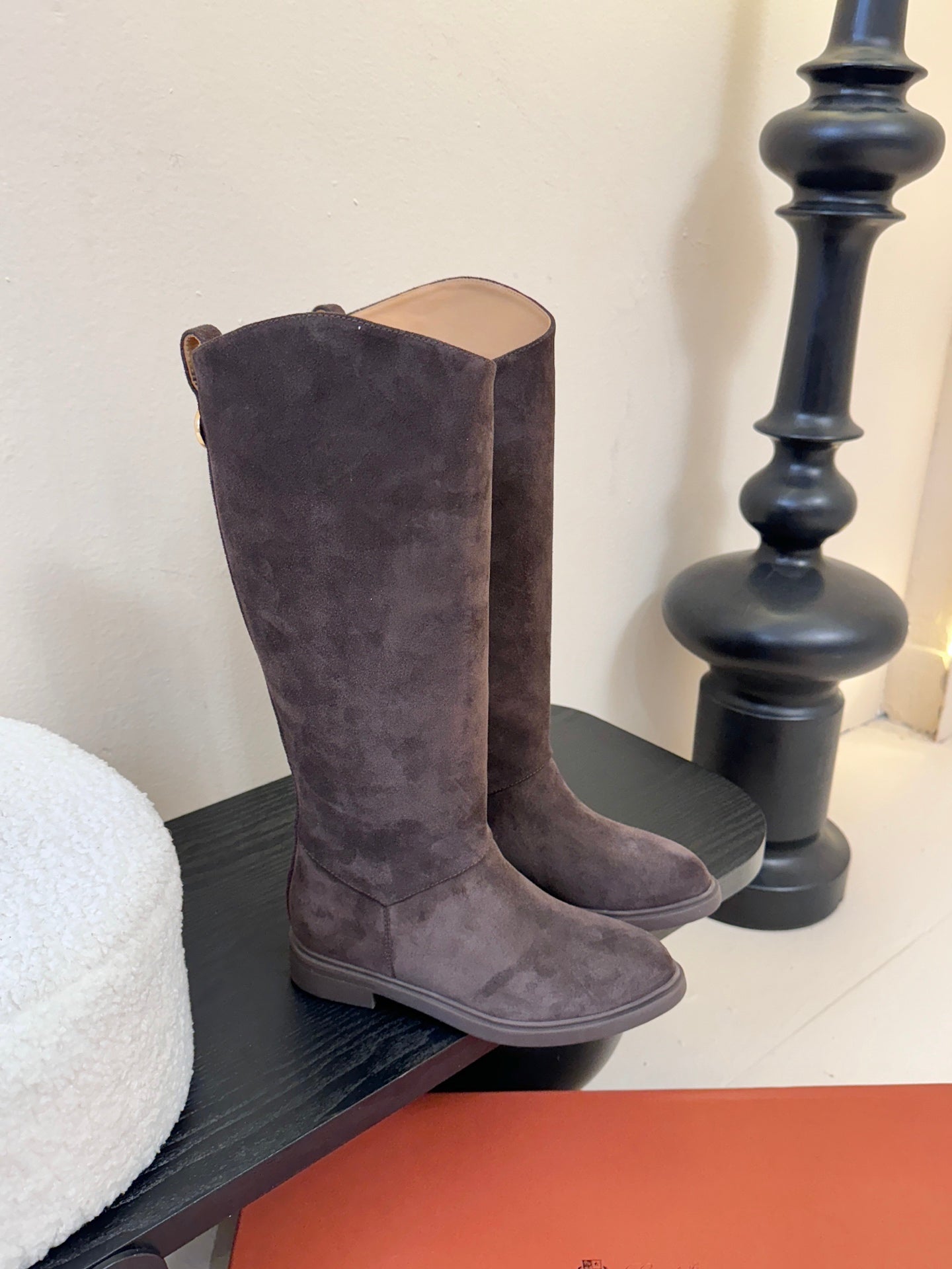 LP 26SS High Boot Dark Brown Suede 580942