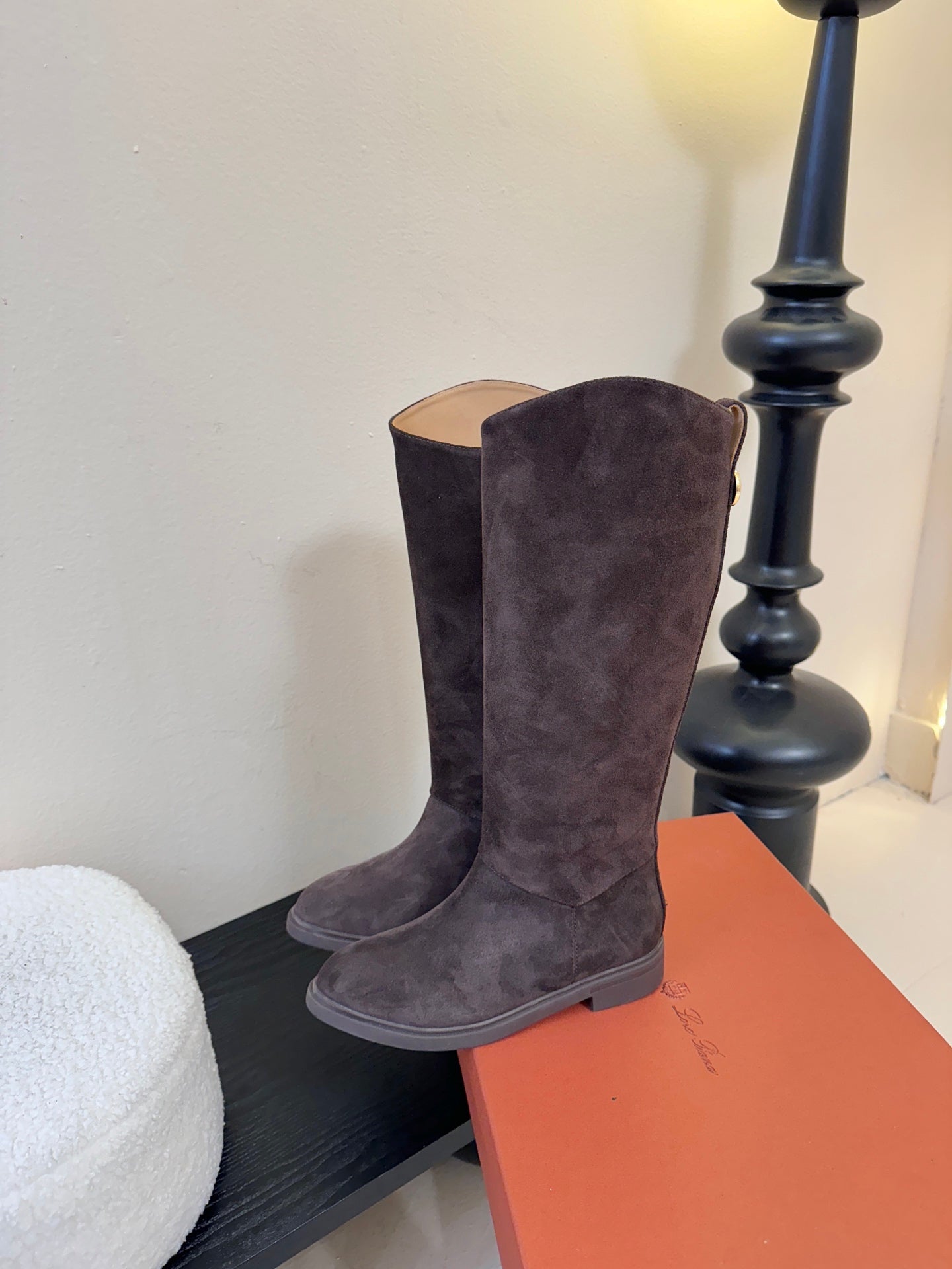 LP 26SS High Boot Dark Brown Suede 580942