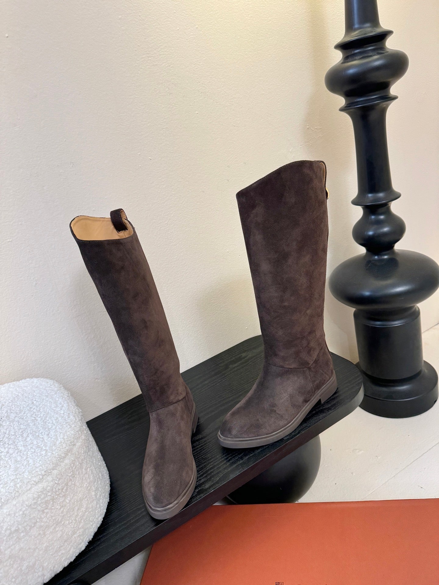 LP 26SS High Boot Dark Brown Suede 580942