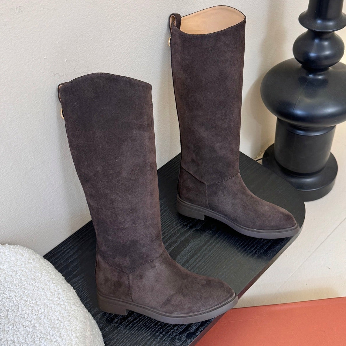 LP 26SS High Boot Dark Brown Suede 580942