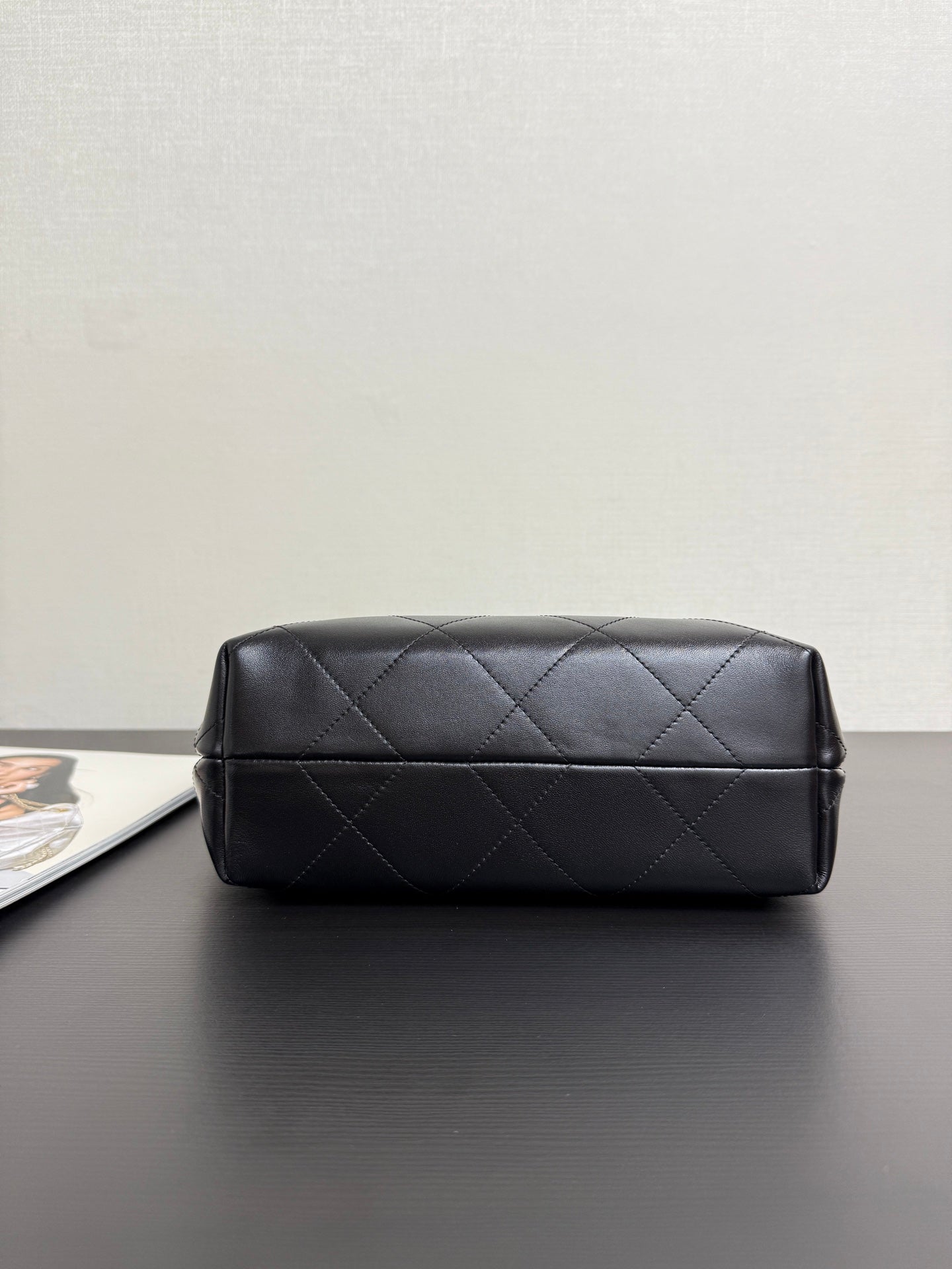 Chanel 2026 Hippie Hobo Bag 32cm Black Calfskin