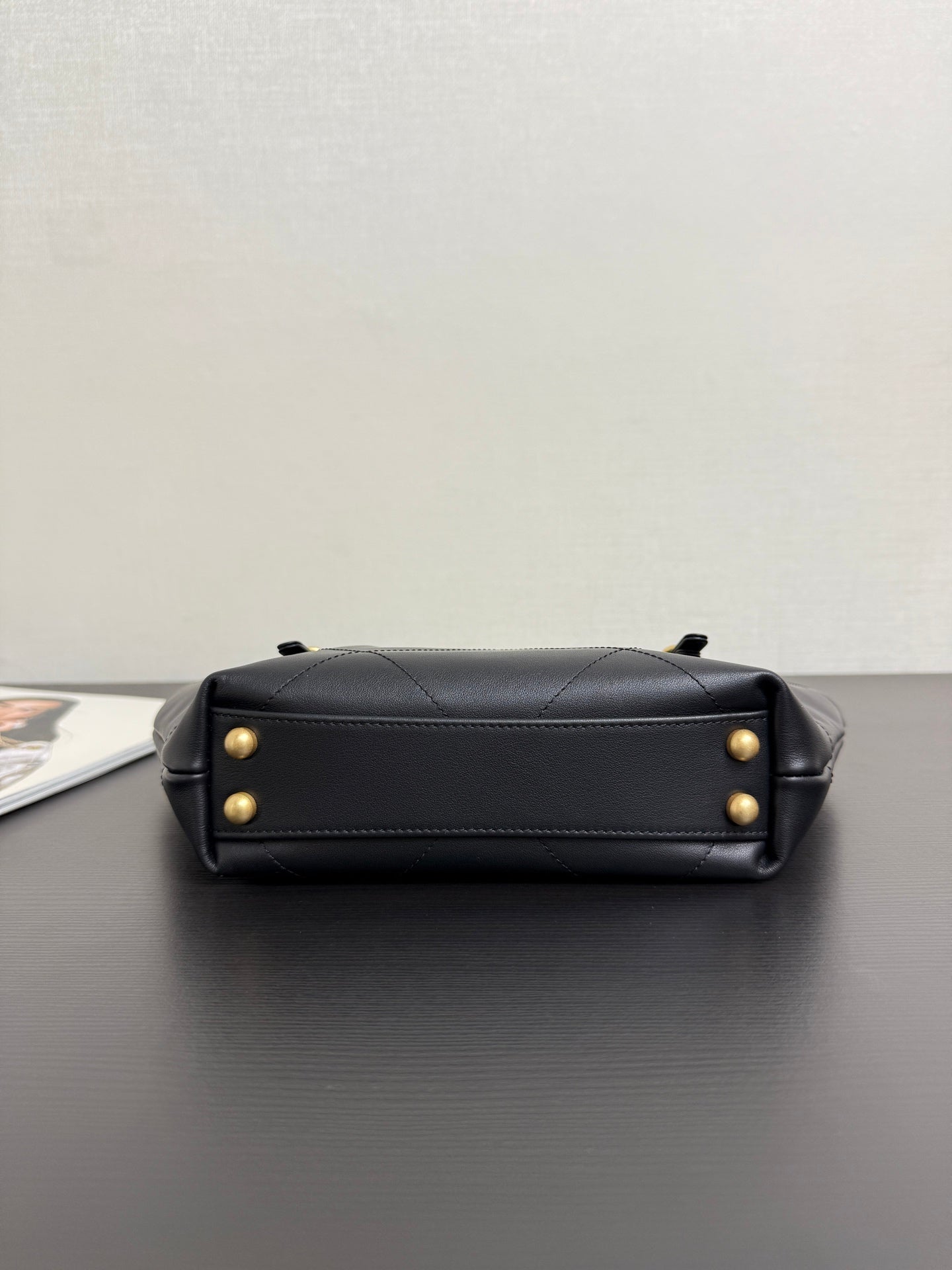 Chanel 2026 Maxi Coco Shopping Tote Bag 30cm Black Calfskin