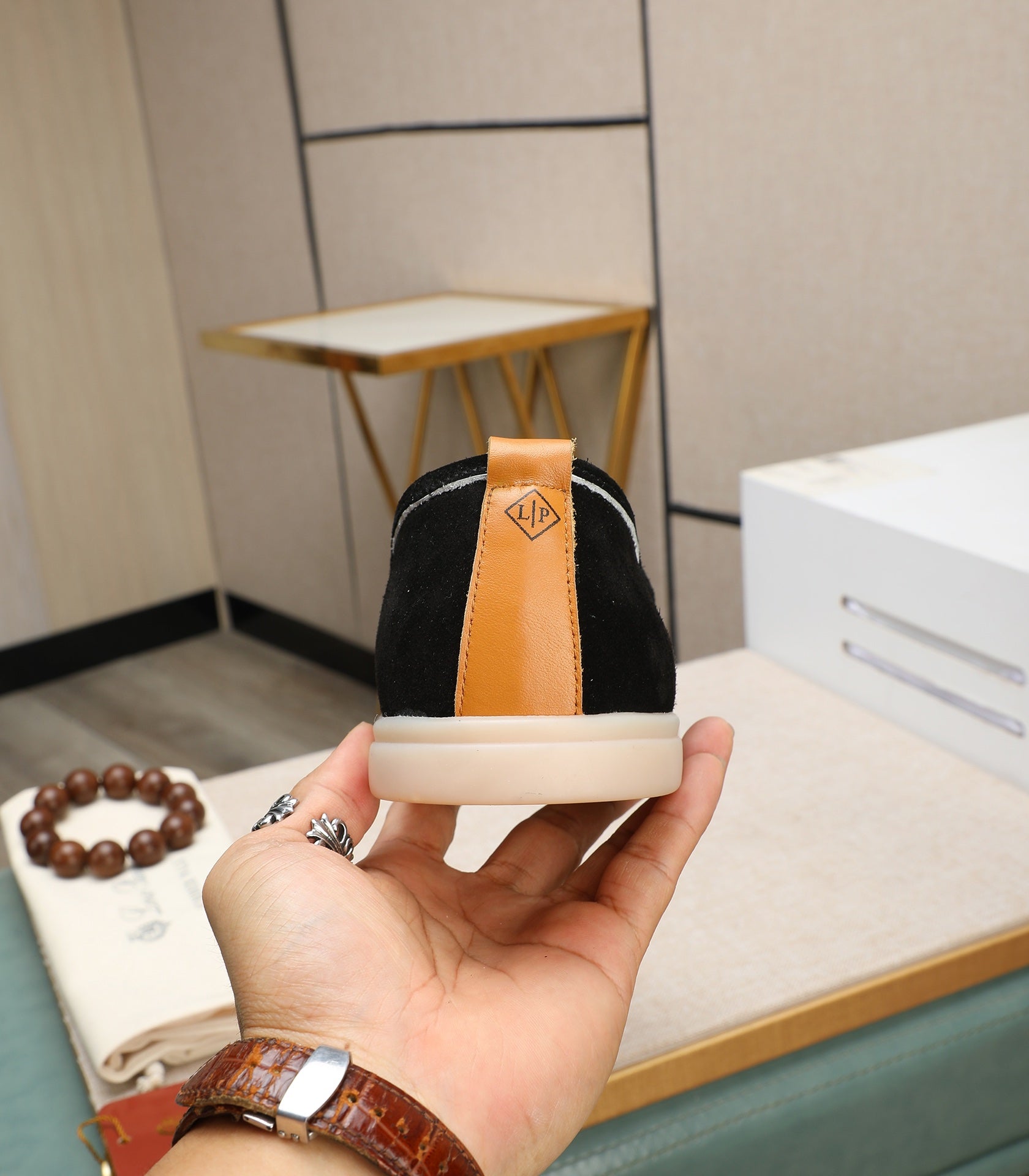 LP VENICE WALK LOAFERS BLACK SUEDE