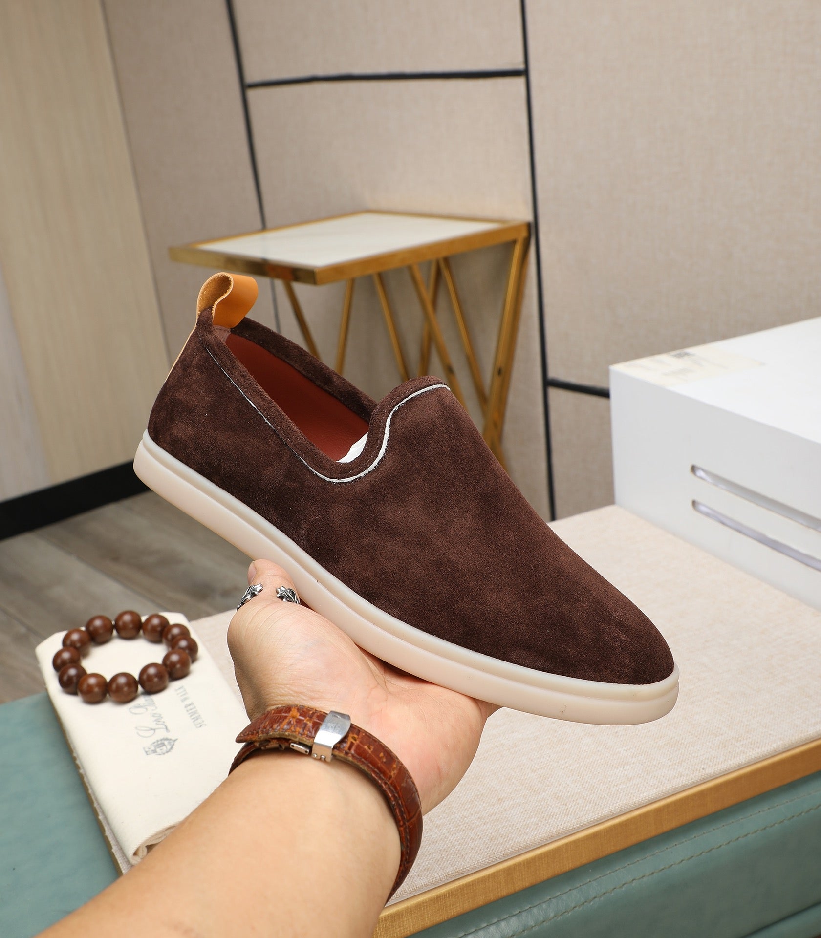 LP VENICE WALK LOAFERS BROWN SUEDE