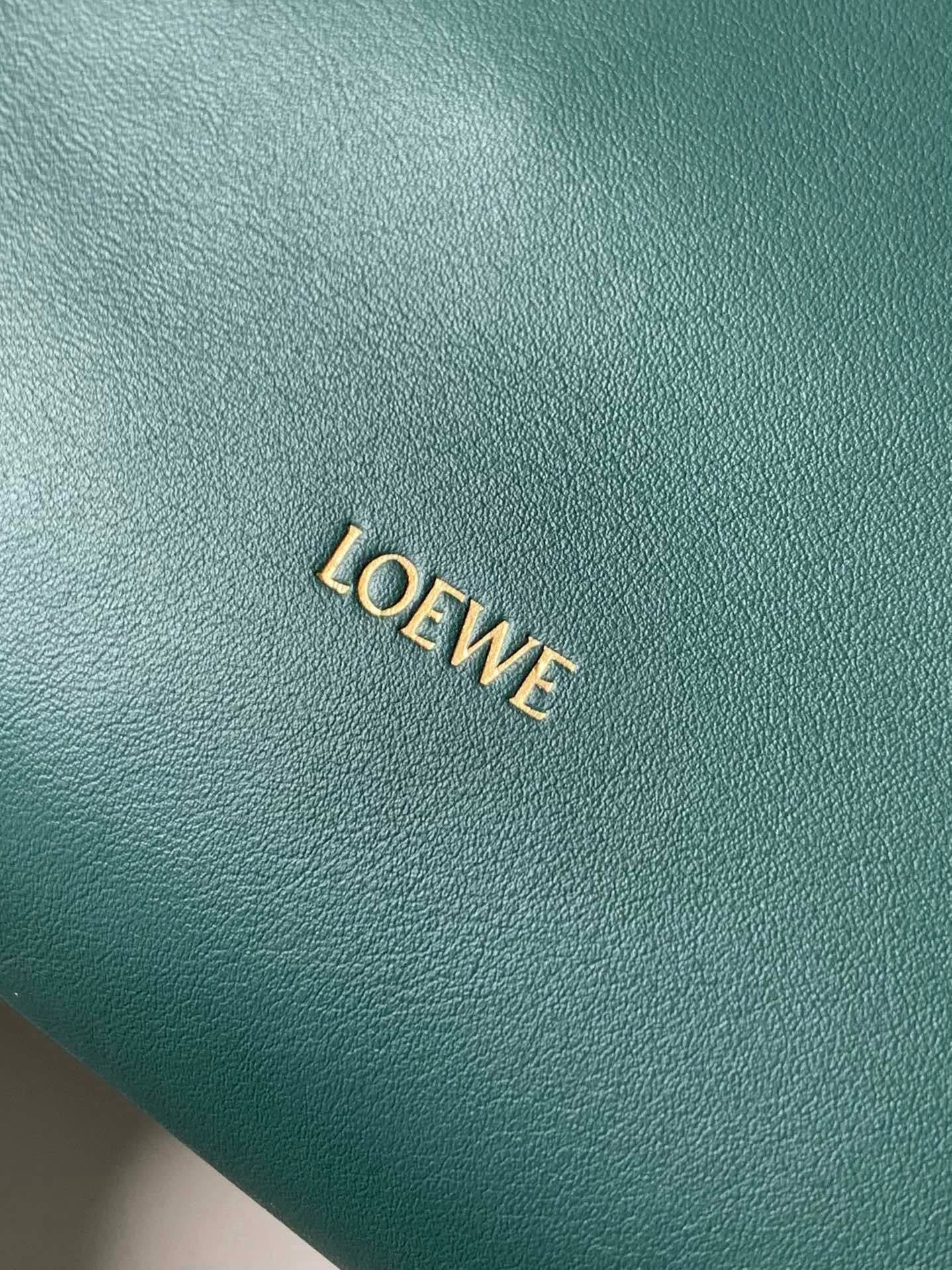 Loewe 2025 Flamenco Lucky Bag Forest Green Nappa Calfskin