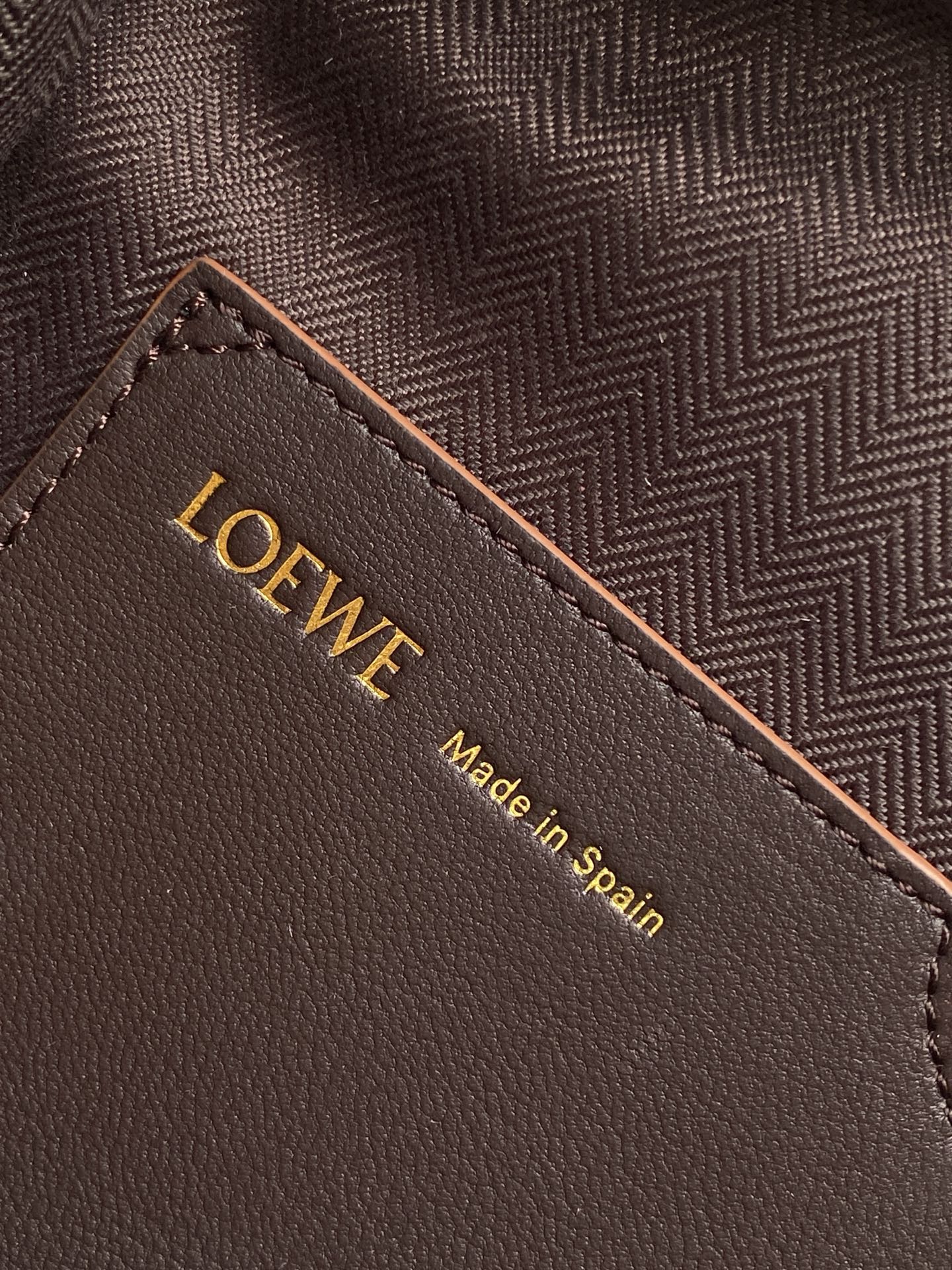 Loewe Draped Handbag 30 Brown Lambskin 280532