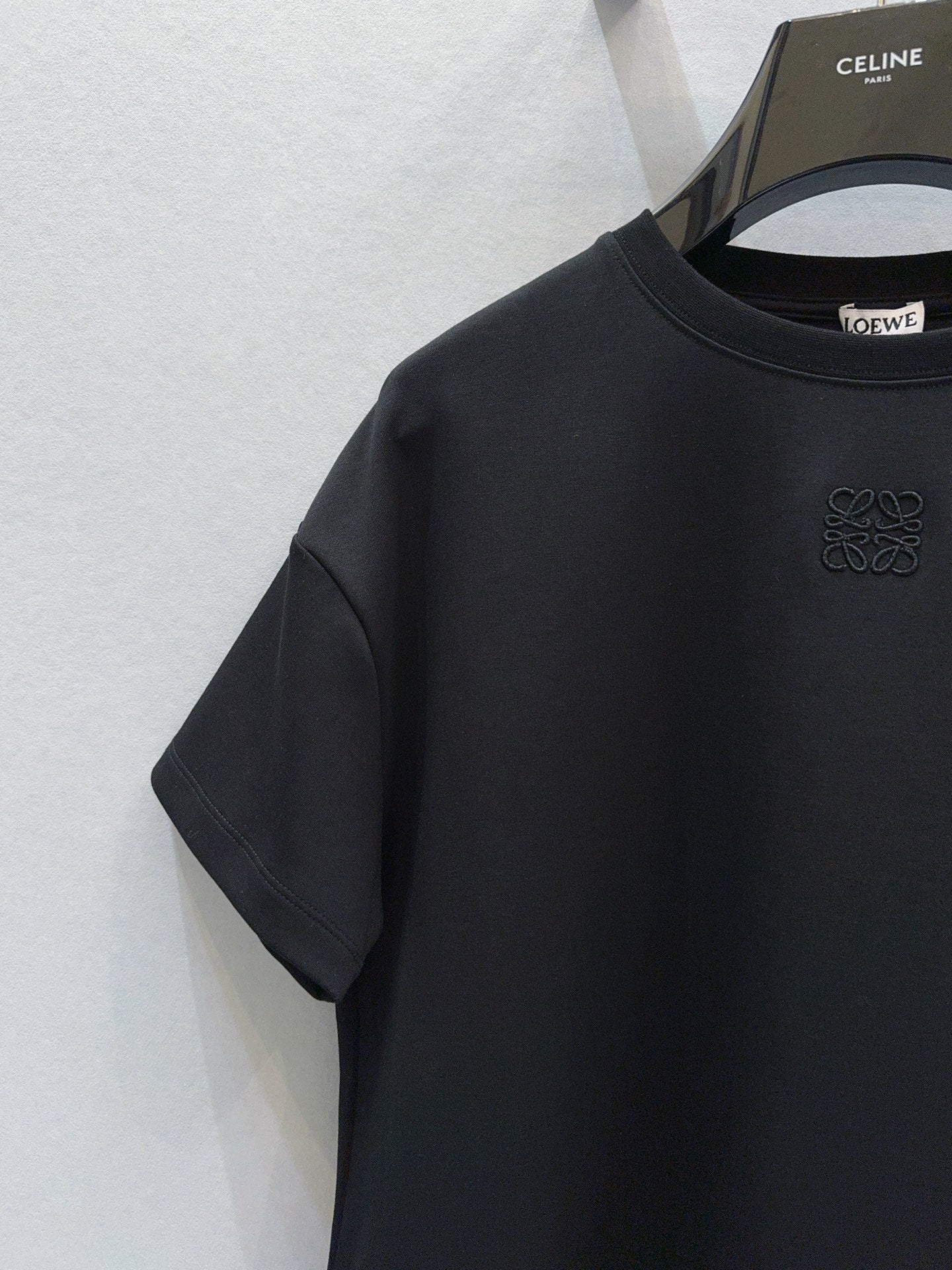 Loewe Slit T-shirt Black Cotton