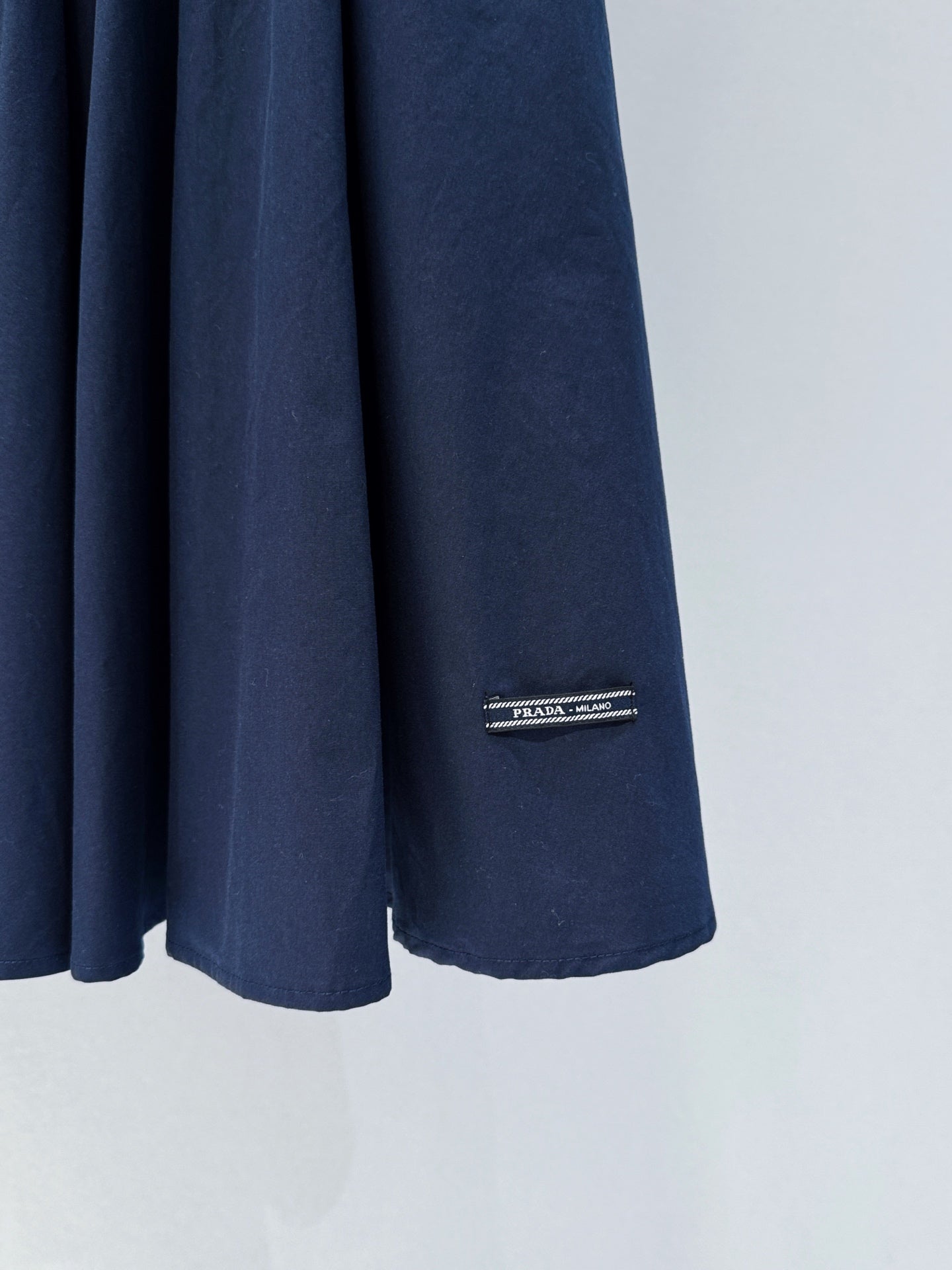 Prada 25 Suspender Dress Navy Blue Cotton