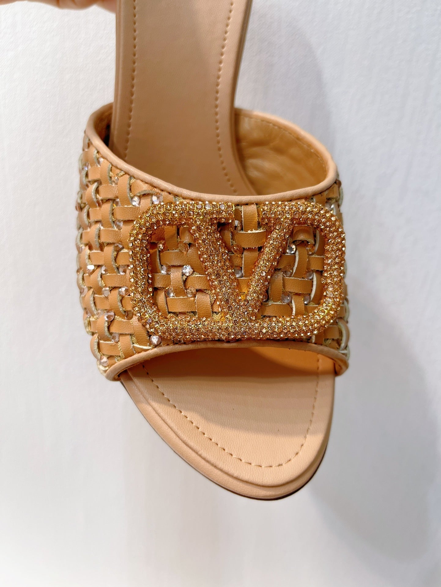 VT High Heeled Sandals Pure Brown Sheepskin 292789