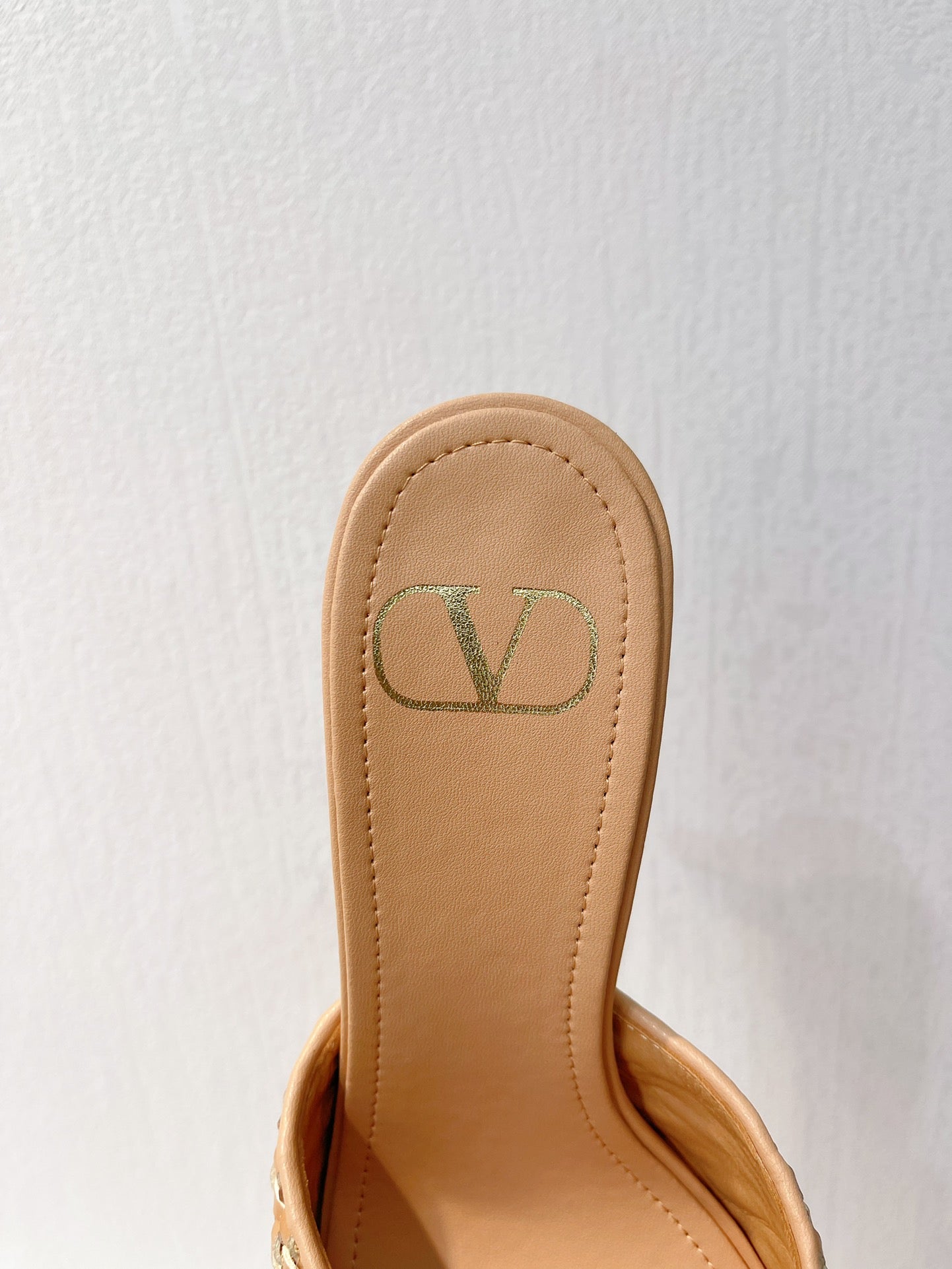 VT High Heeled Sandals Pure Brown Sheepskin 292789