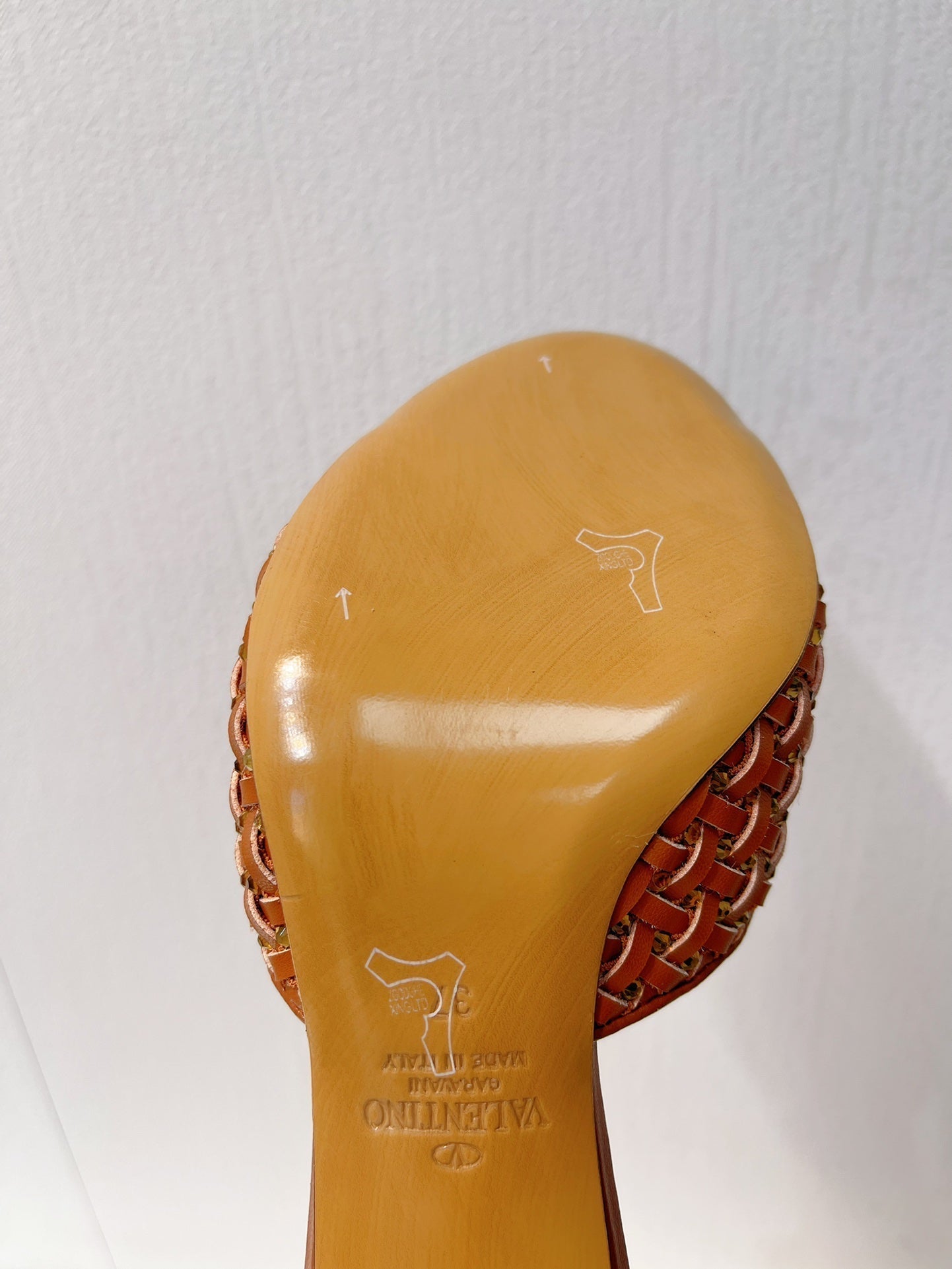 VT High Heeled Sandals Brown Sheepskin 292794