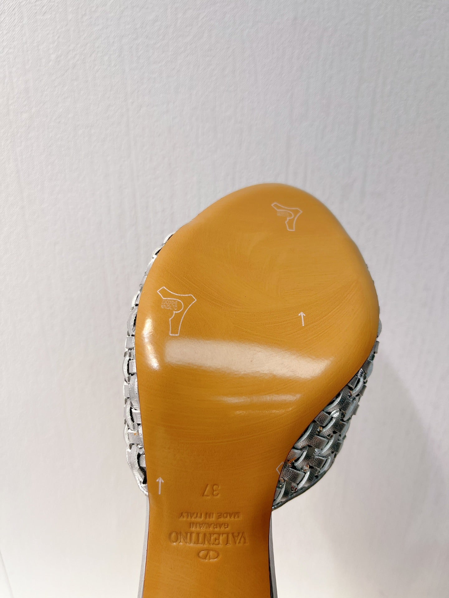 VT High Heeled Sandals Silver  Sheepskin 292798