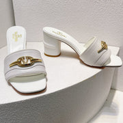 VT Leather Mules White Cowhide 292868