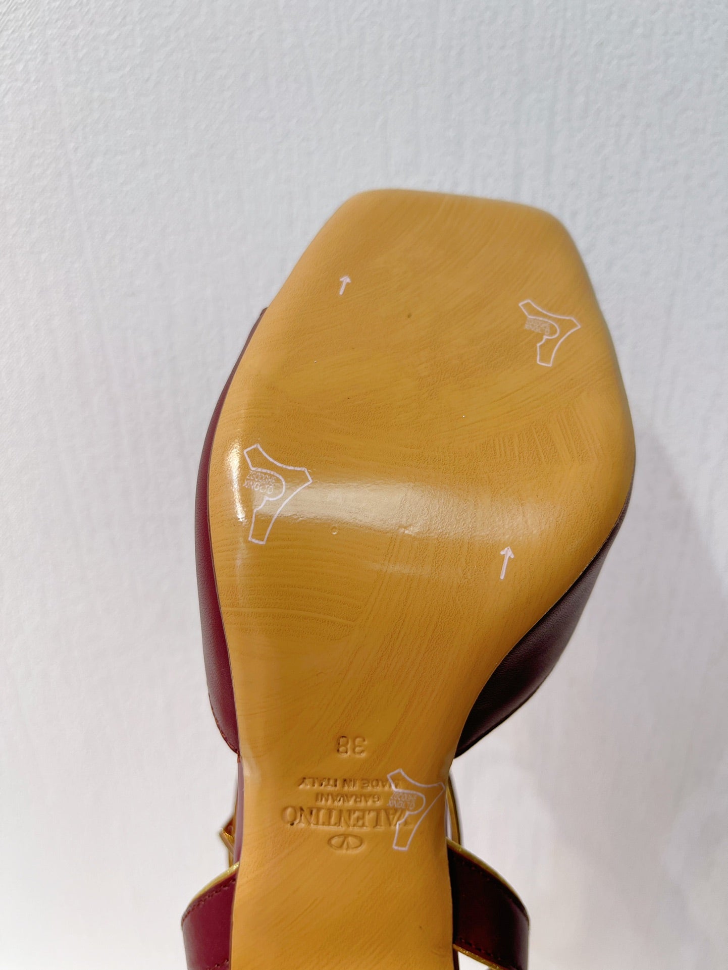 VT Sandals Heels  70mm  Ruby Red Cowhide 292779