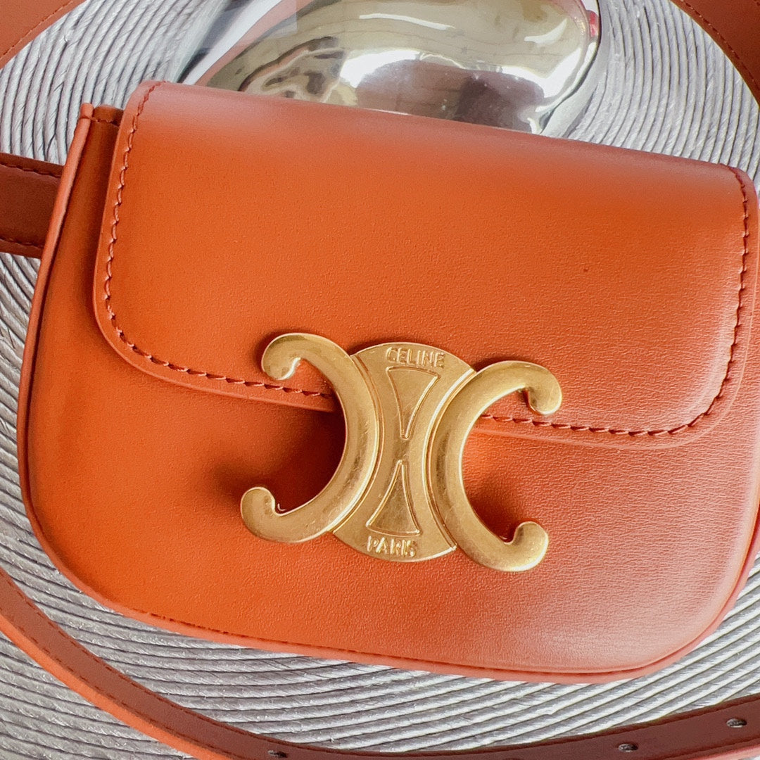 tan calfskin belt bag