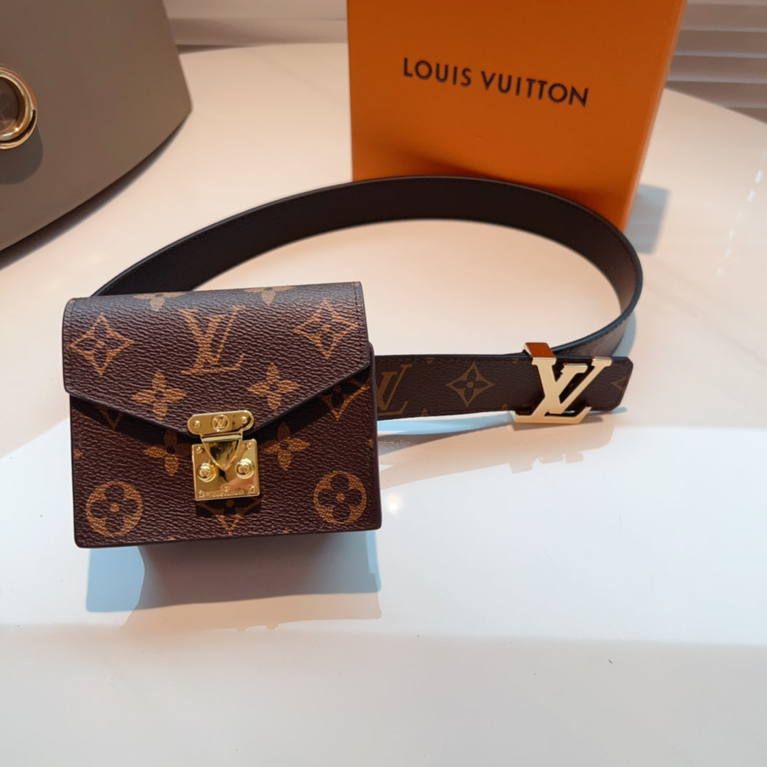 Lv Metis Belt Bag 30 Lv Buckle Brown Monogram