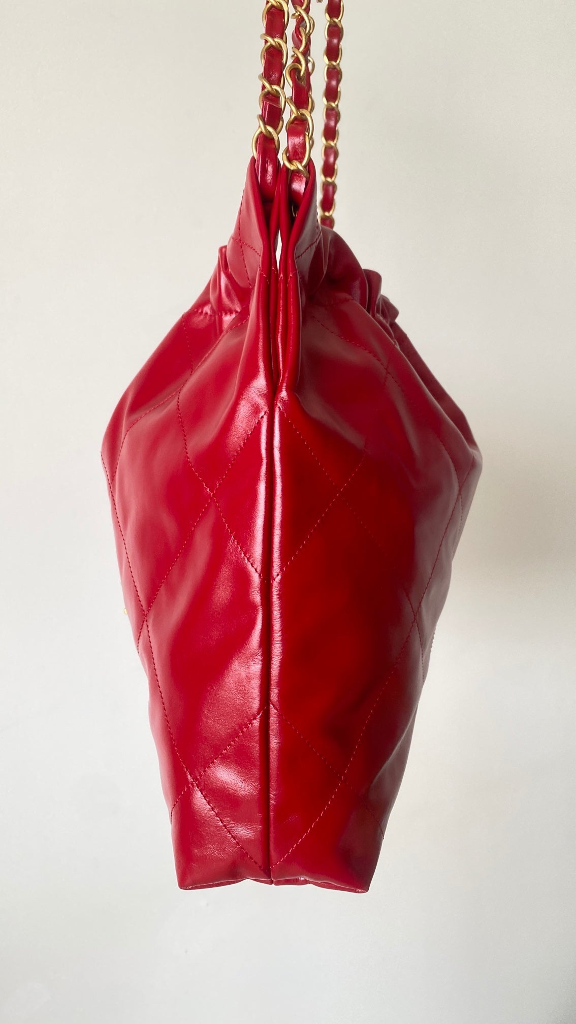 Chanel 25 Quilted Bag Red Soft Calfskin