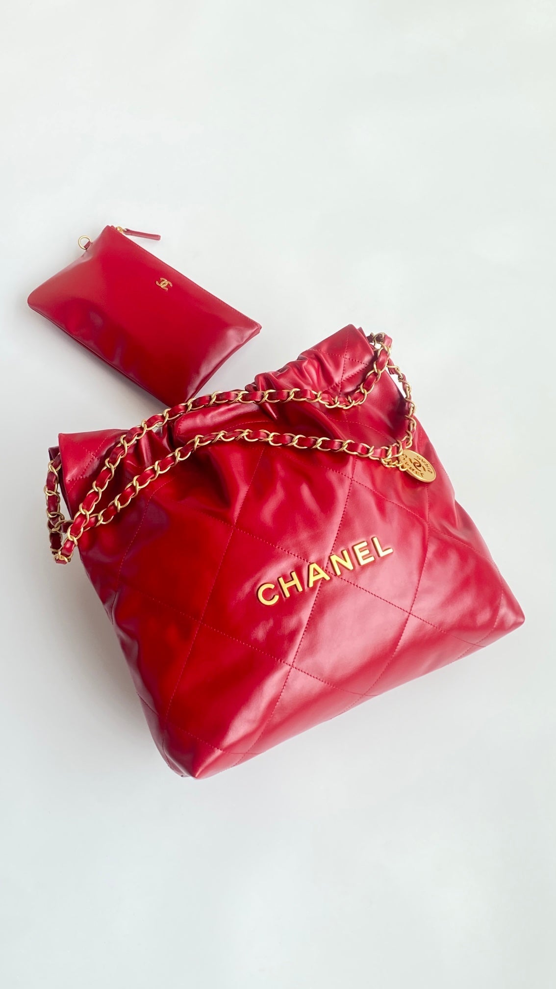 Chanel 25 Quilted Bag Red Soft Calfskin