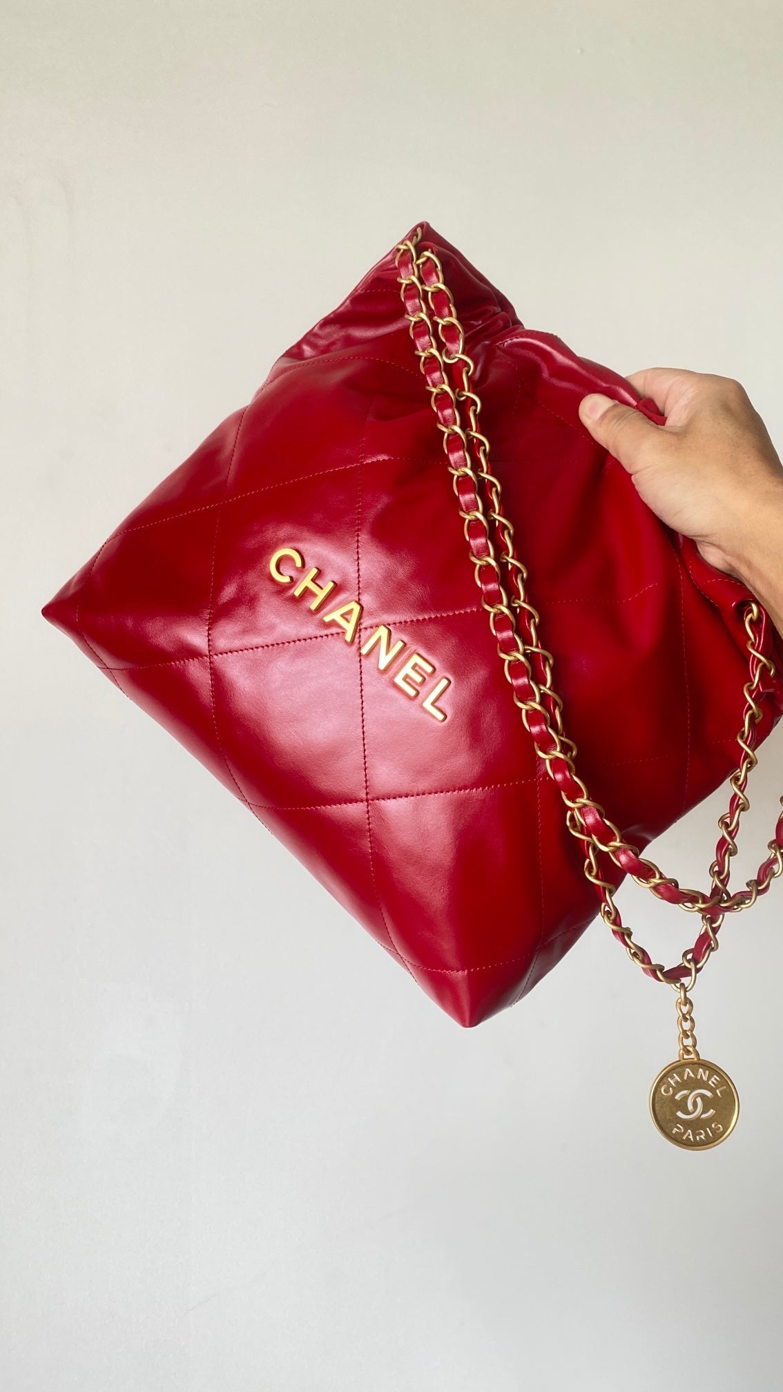 Chanel 25 Quilted Bag Red Soft Calfskin