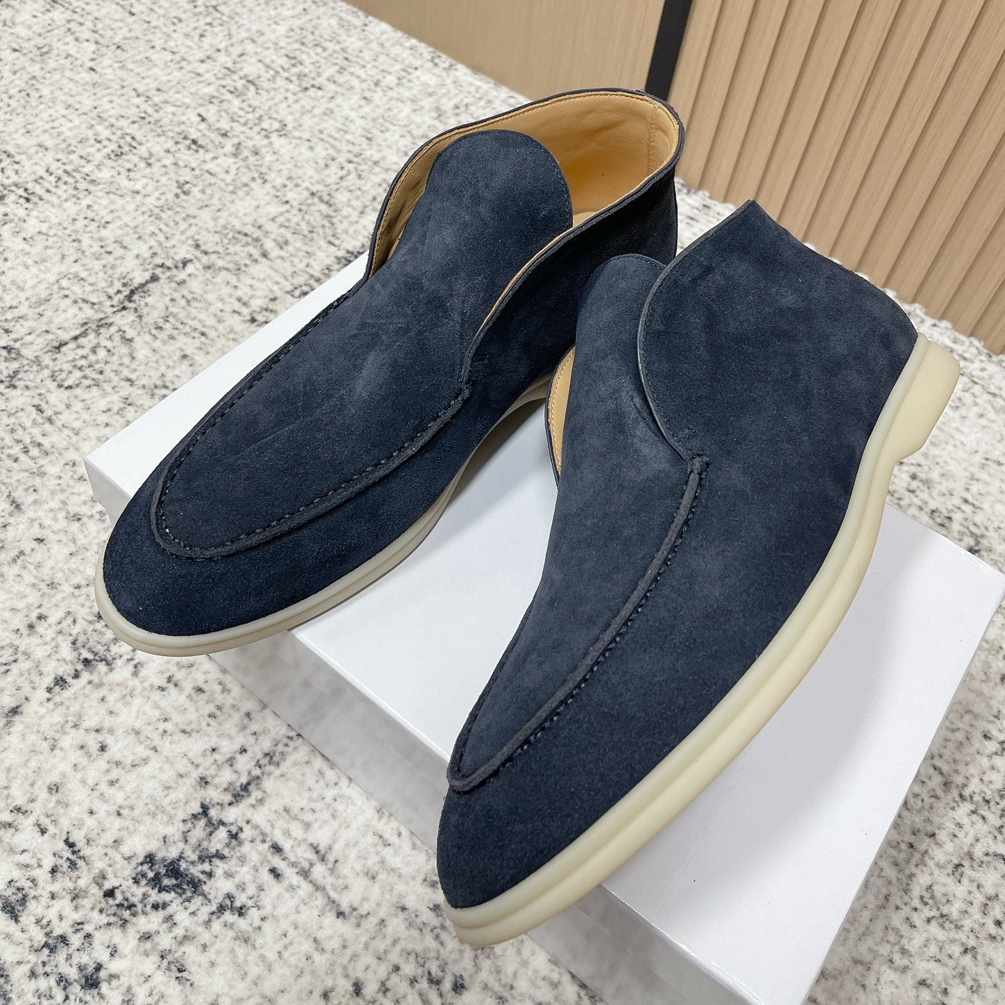 LP Open Walk Ankle Boot Dark Blue Suede 534329