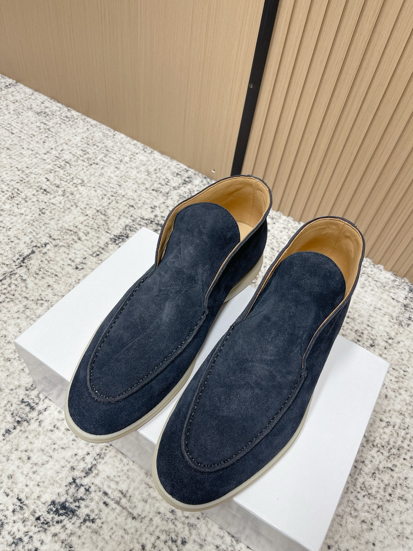 LP Open Walk Ankle Boot Dark Blue Suede 534329