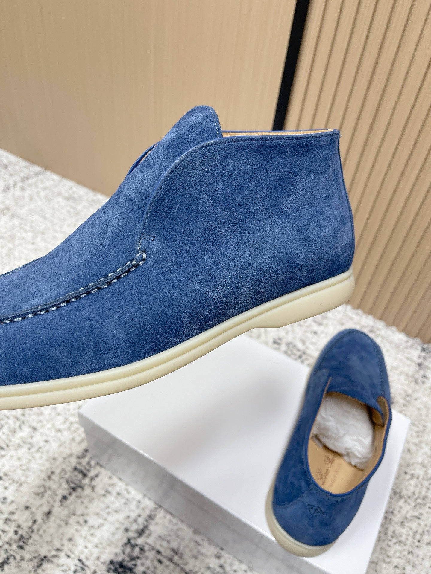 LP Open Walk Ankle Boot Blue Suede 534330
