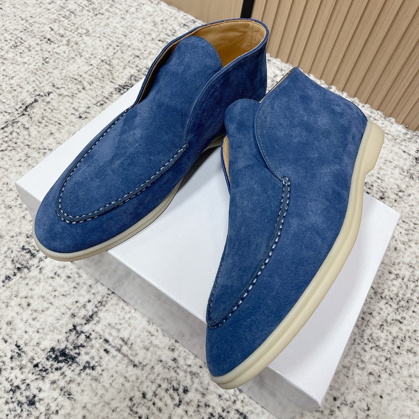 LP Open Walk Ankle Boot Blue Suede 534330