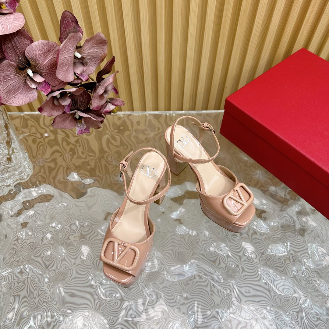 VT High Heels Sandals 110mm Nude Calfskin 286480