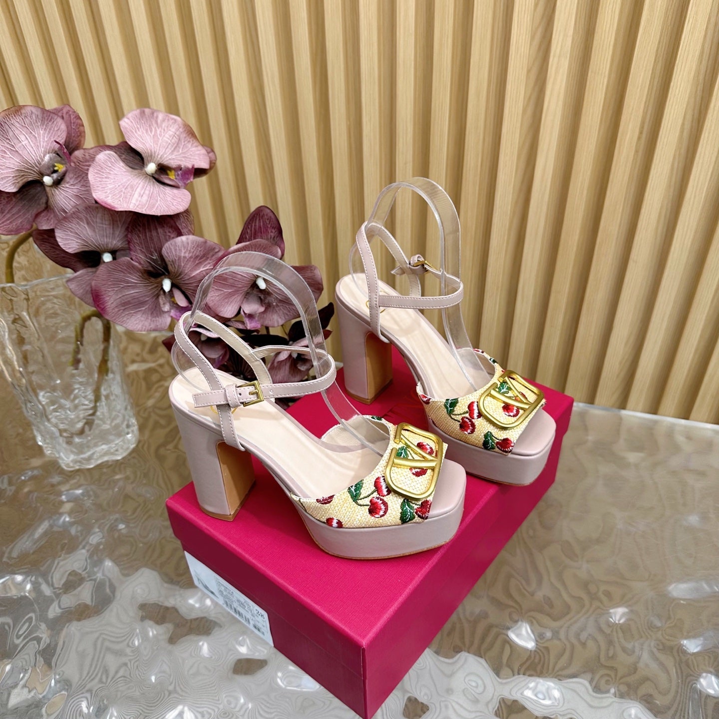 VT 2025 High Heels Sandals 110mm Nude Calfskin 286487