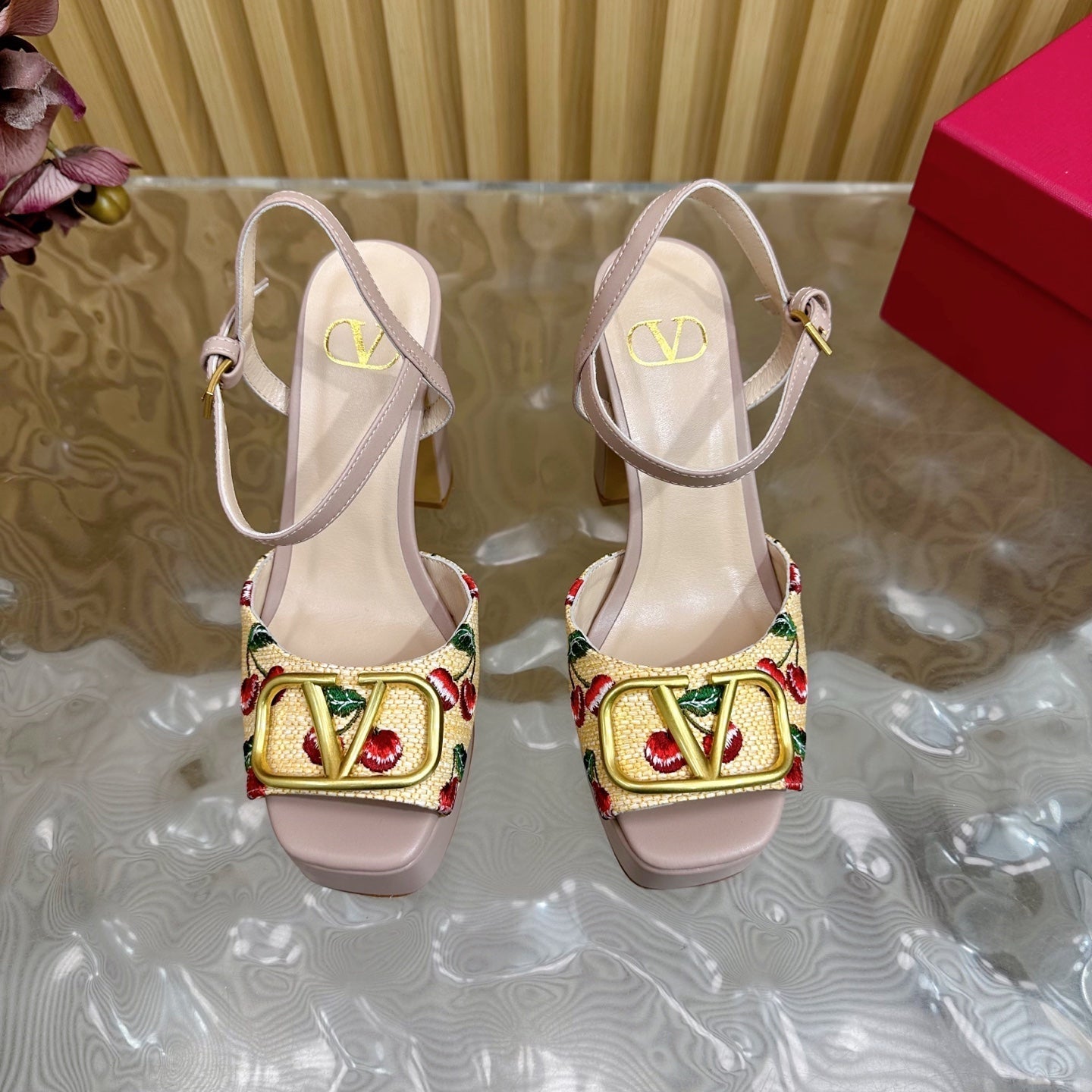 VT 2025 High Heels Sandals 110mm Nude Calfskin 286487