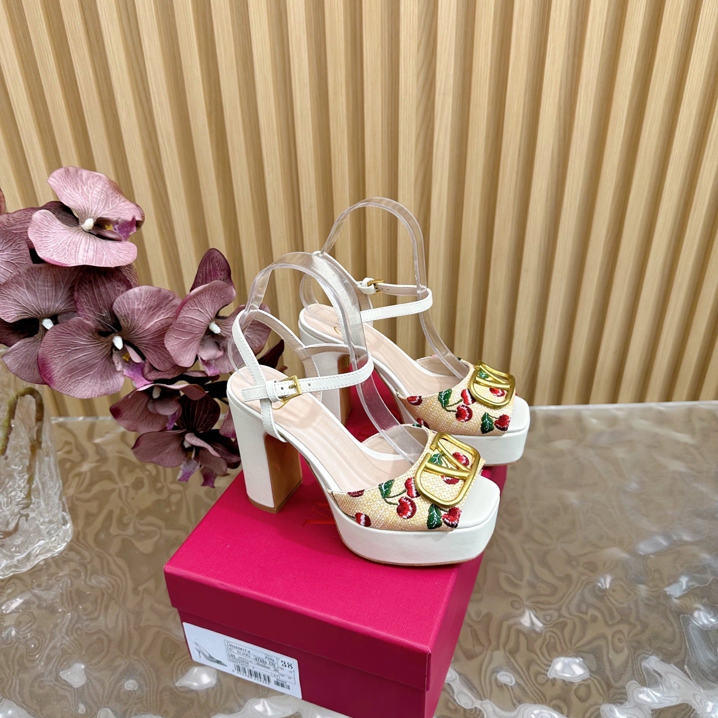 VT 2025 High Heels Sandals 110mm White Calfskin 286489