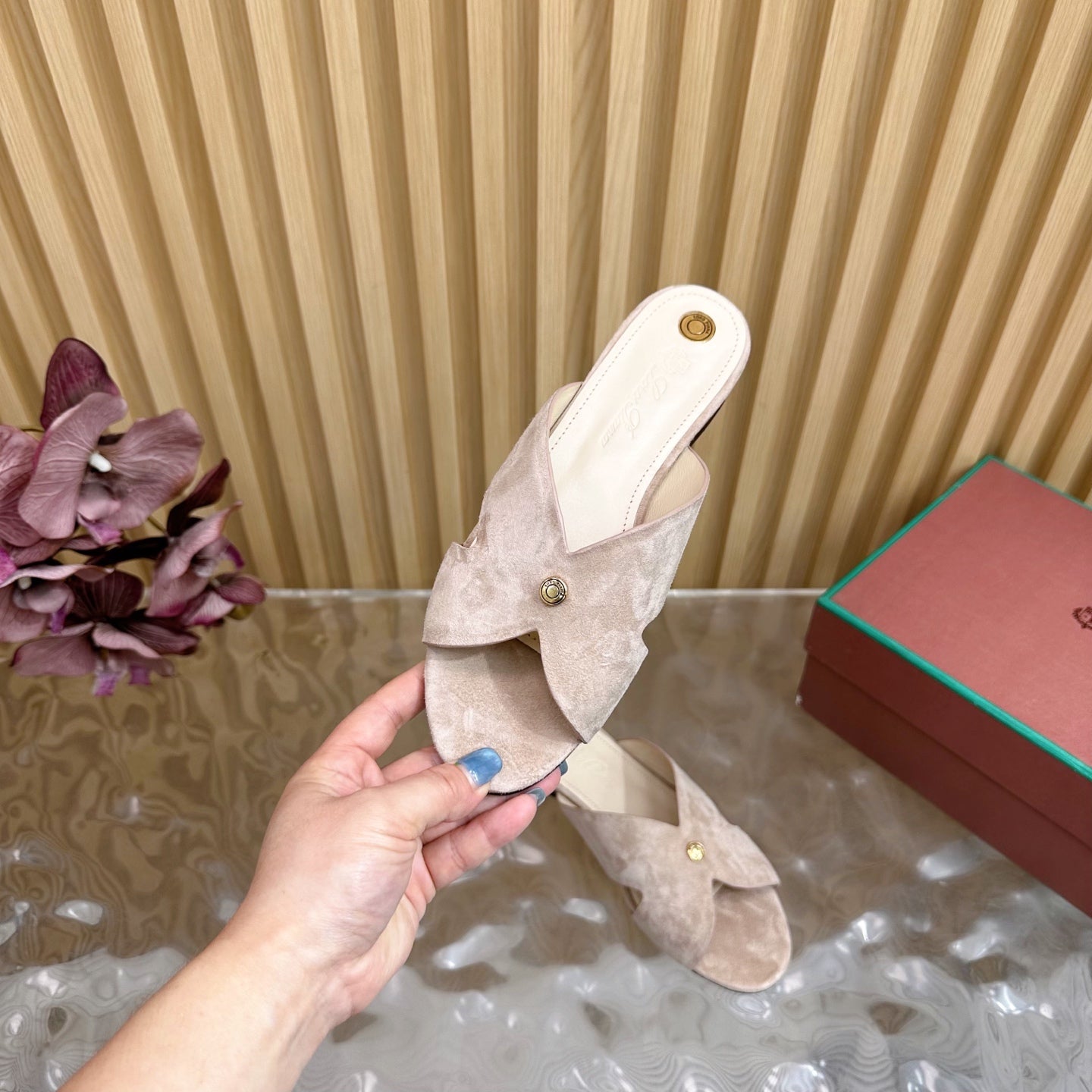 LP Vera Sandal Light Beige Sheepskin 307962