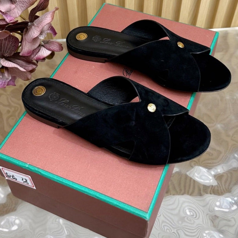 LP Vera Sandal Black Sheepskin 307963