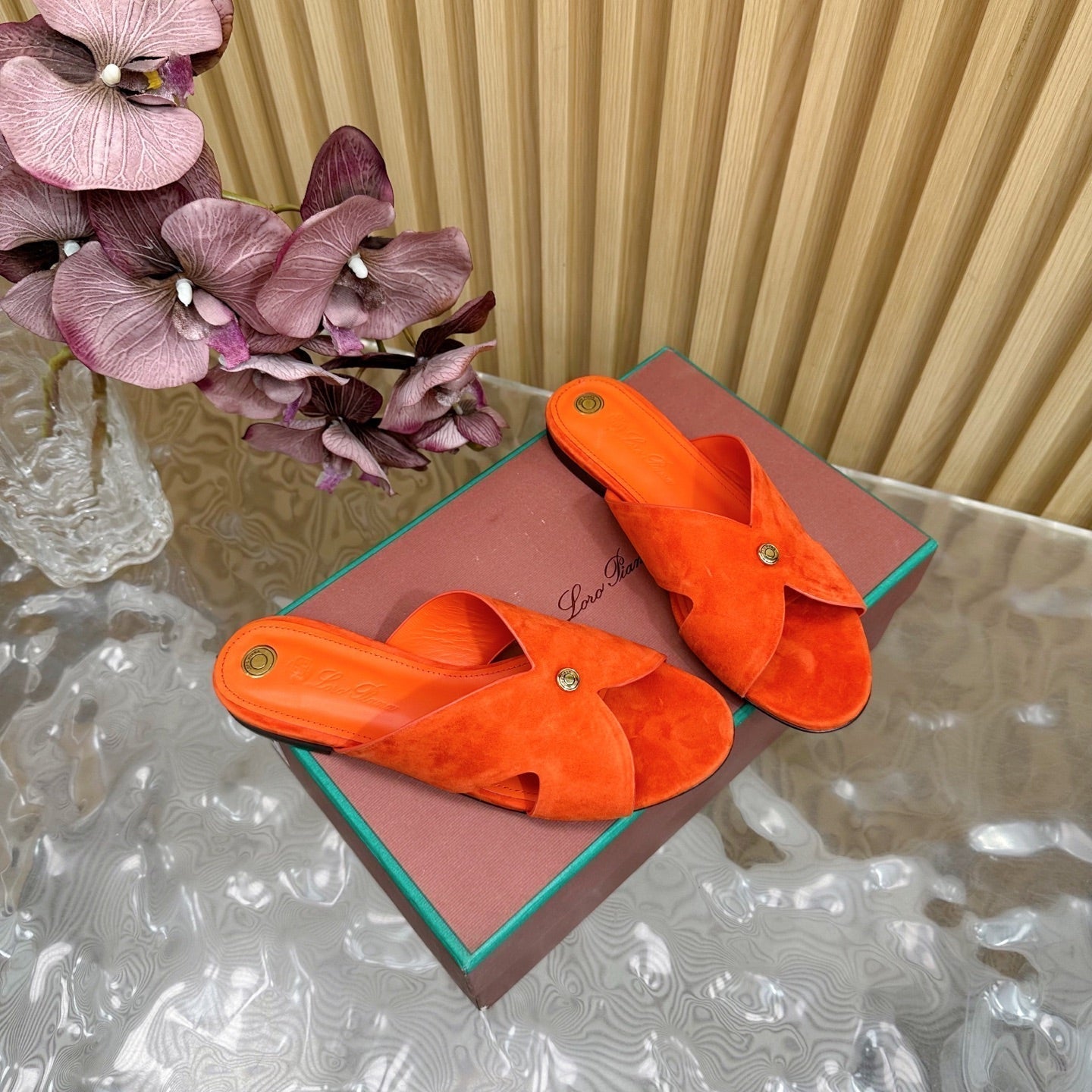 LP Vera Sandal Orange Sheepskin 307964