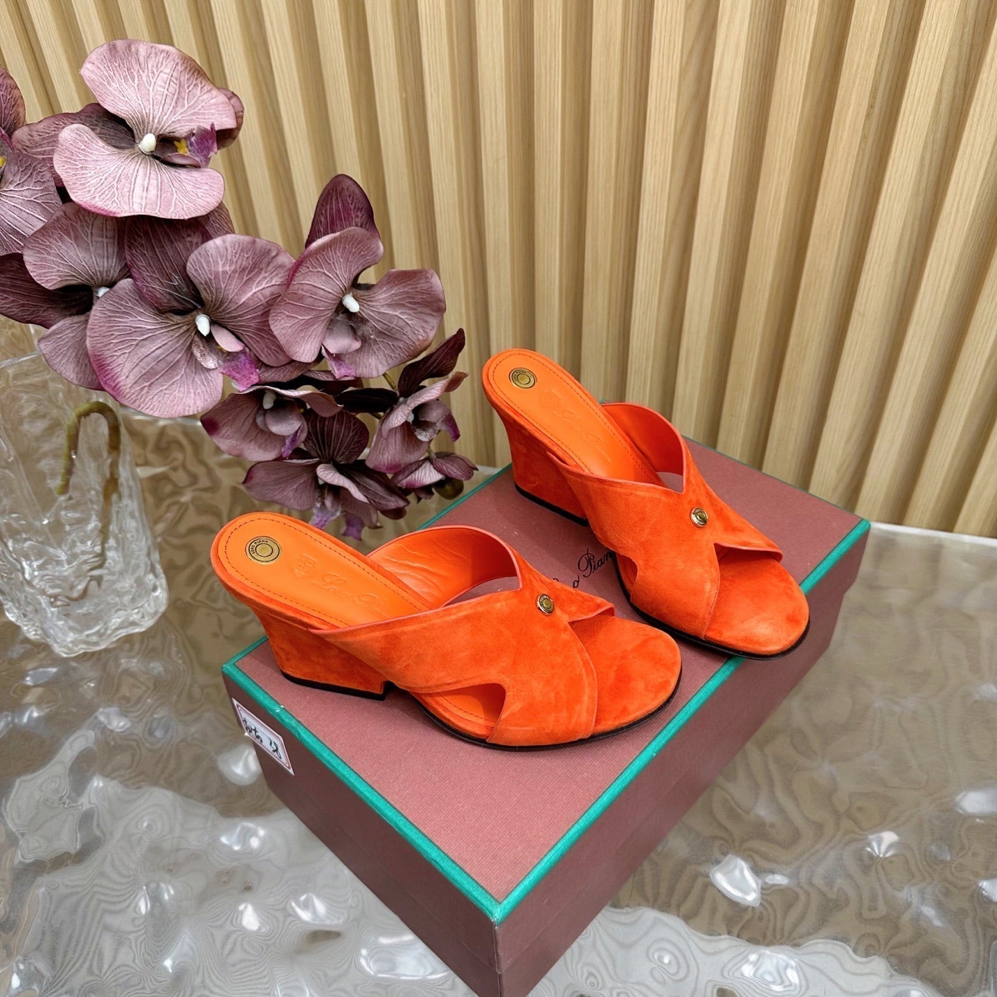LP Vera Heeled Sandal Orange Sheepskin 307967