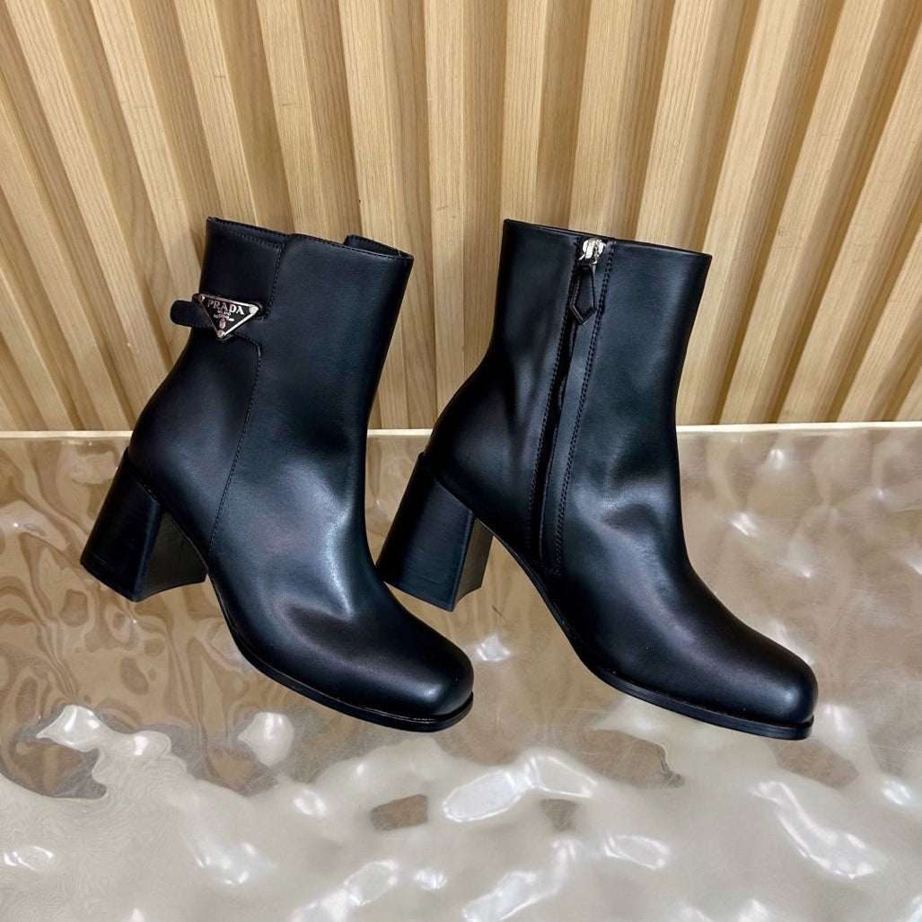 Prada 25 Boot Black Cowhide 498226