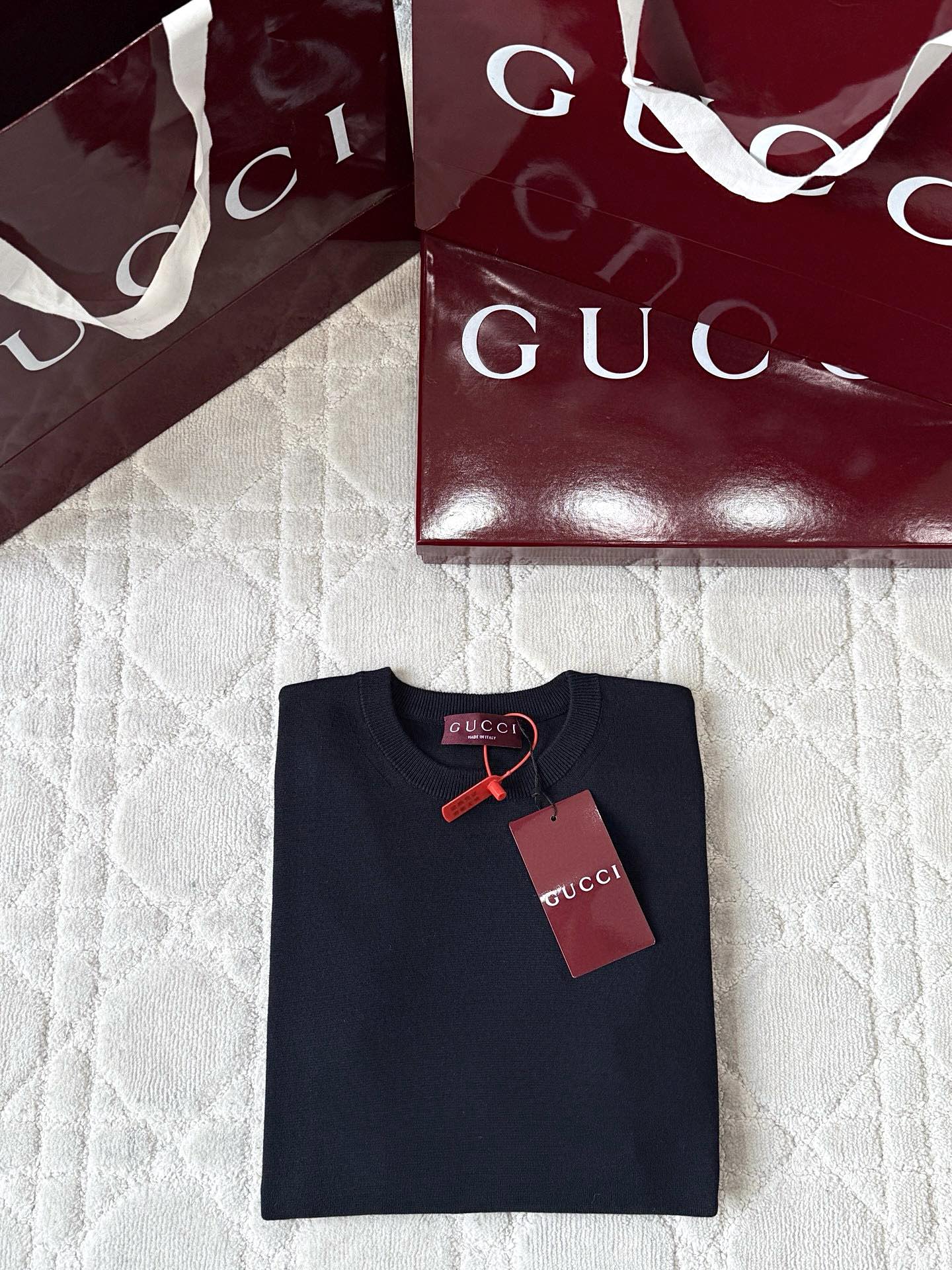 GG 25 Knitted Sweater Black Cotton 0007