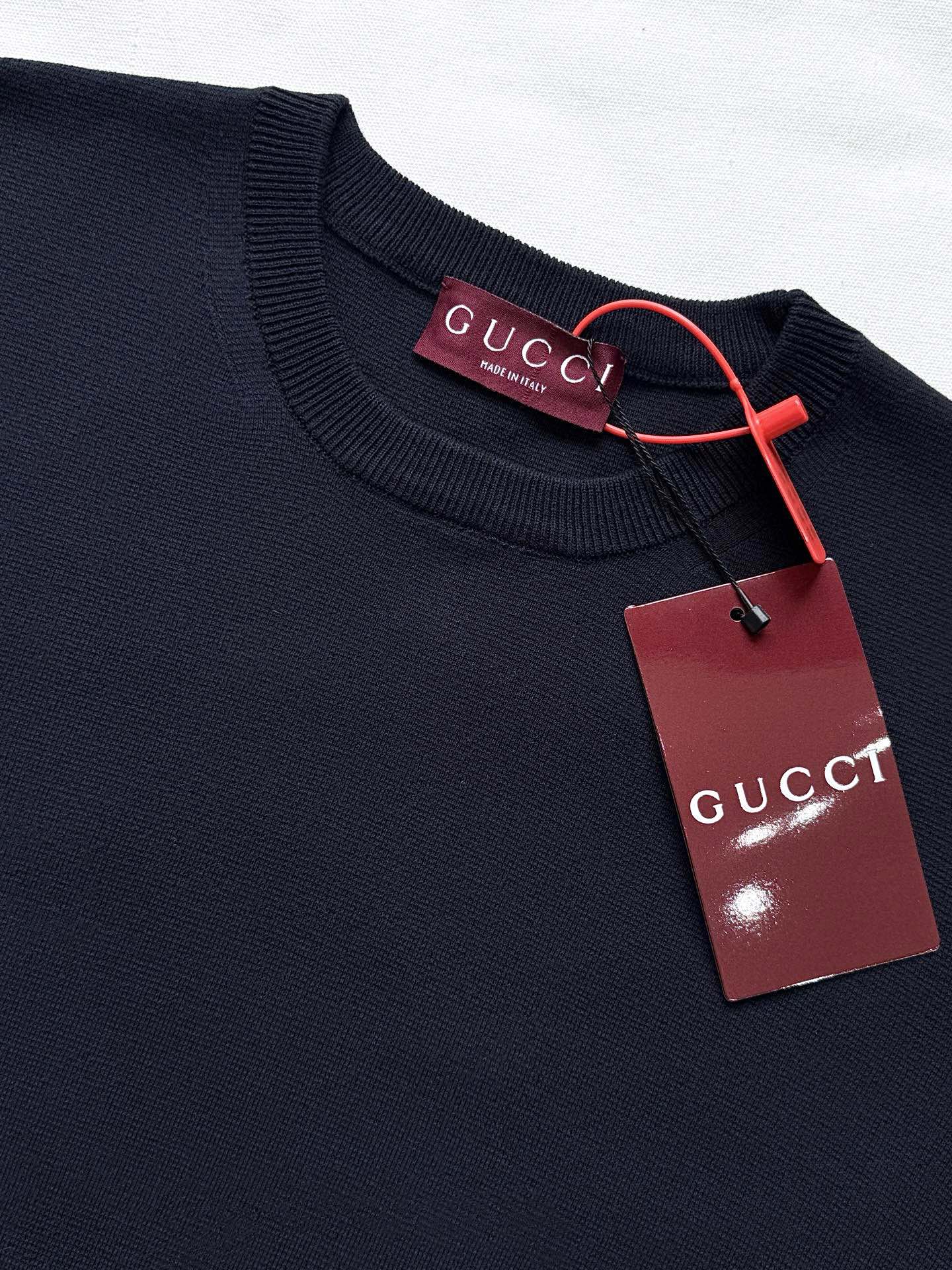 GG 25 Knitted Sweater Black Cotton 0007