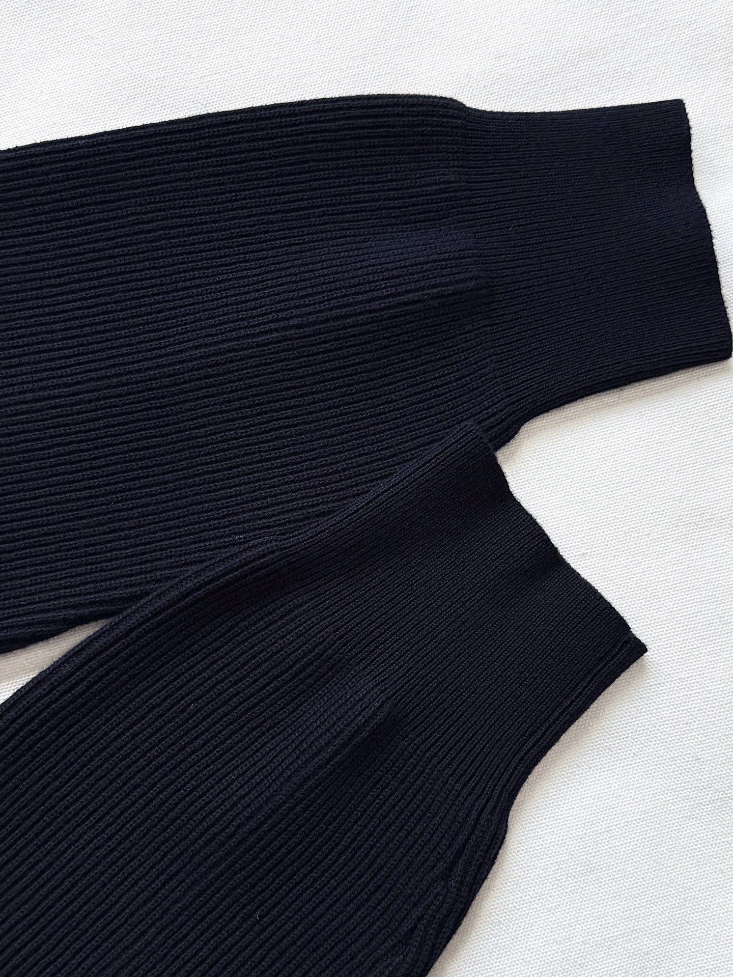 GG 25 Cardigan Black Cotton 0008