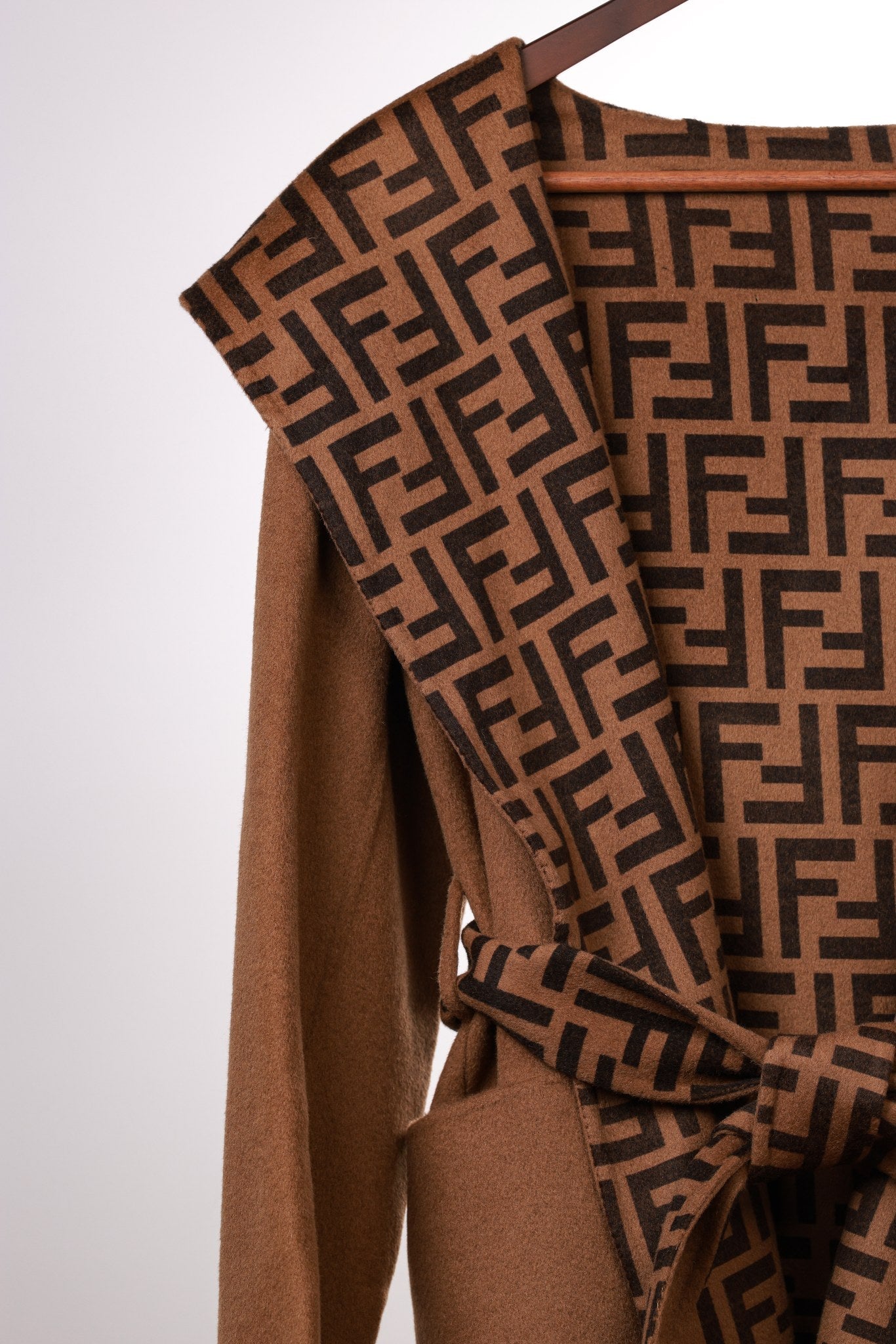 Fendi 25 Jacket Brown Jacquard 0007