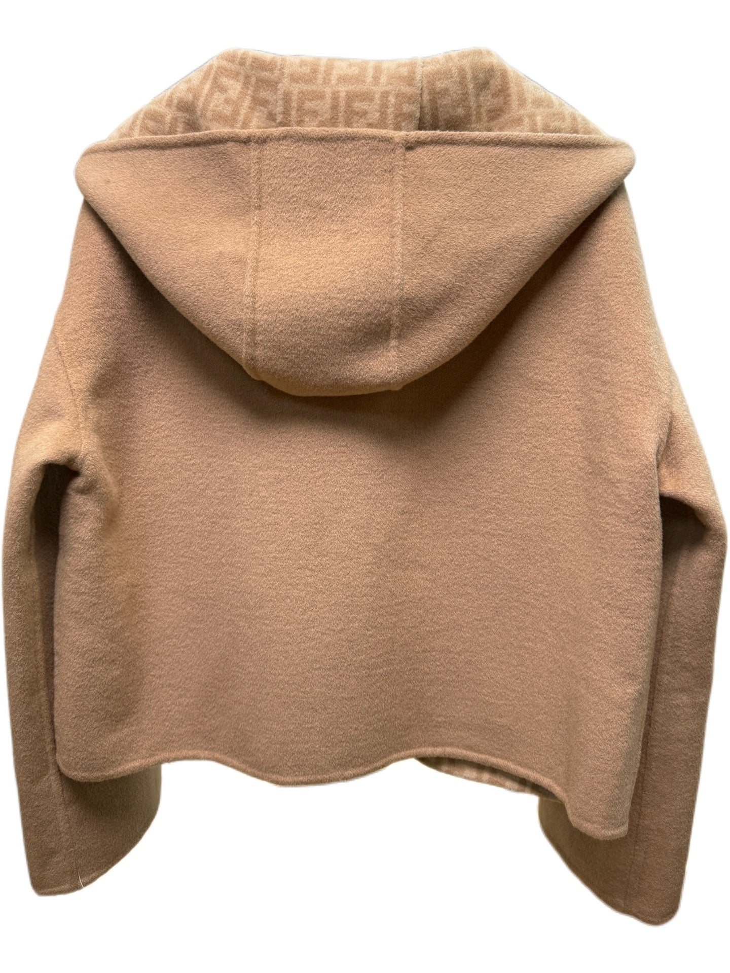 Fendi 25 Short Jacket Light Brown Draper 0009