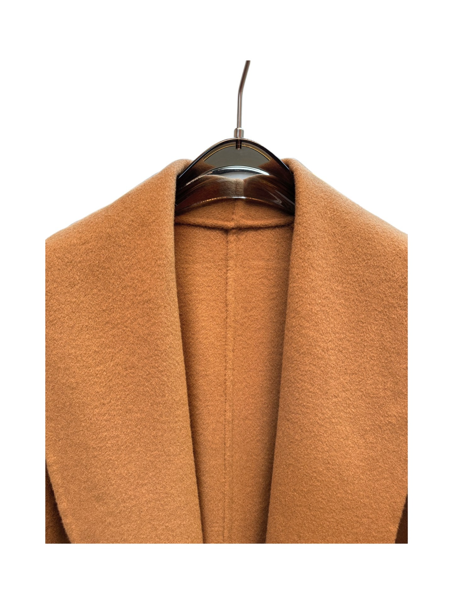 Fendi 25 Long Coat Light Brown Draper 0012