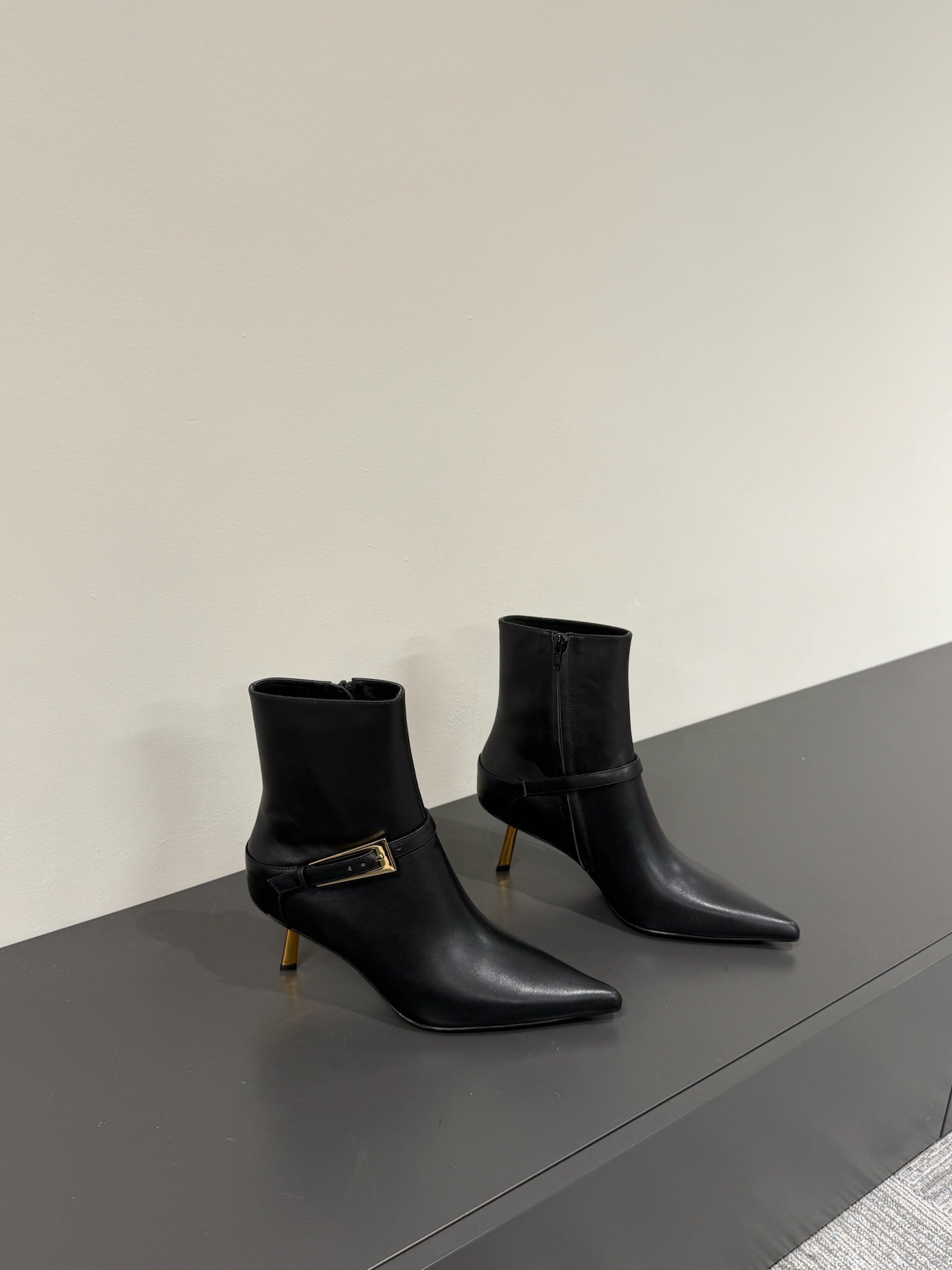 LEE BOOTS IN BLACK SMOOTH CALFSKIN