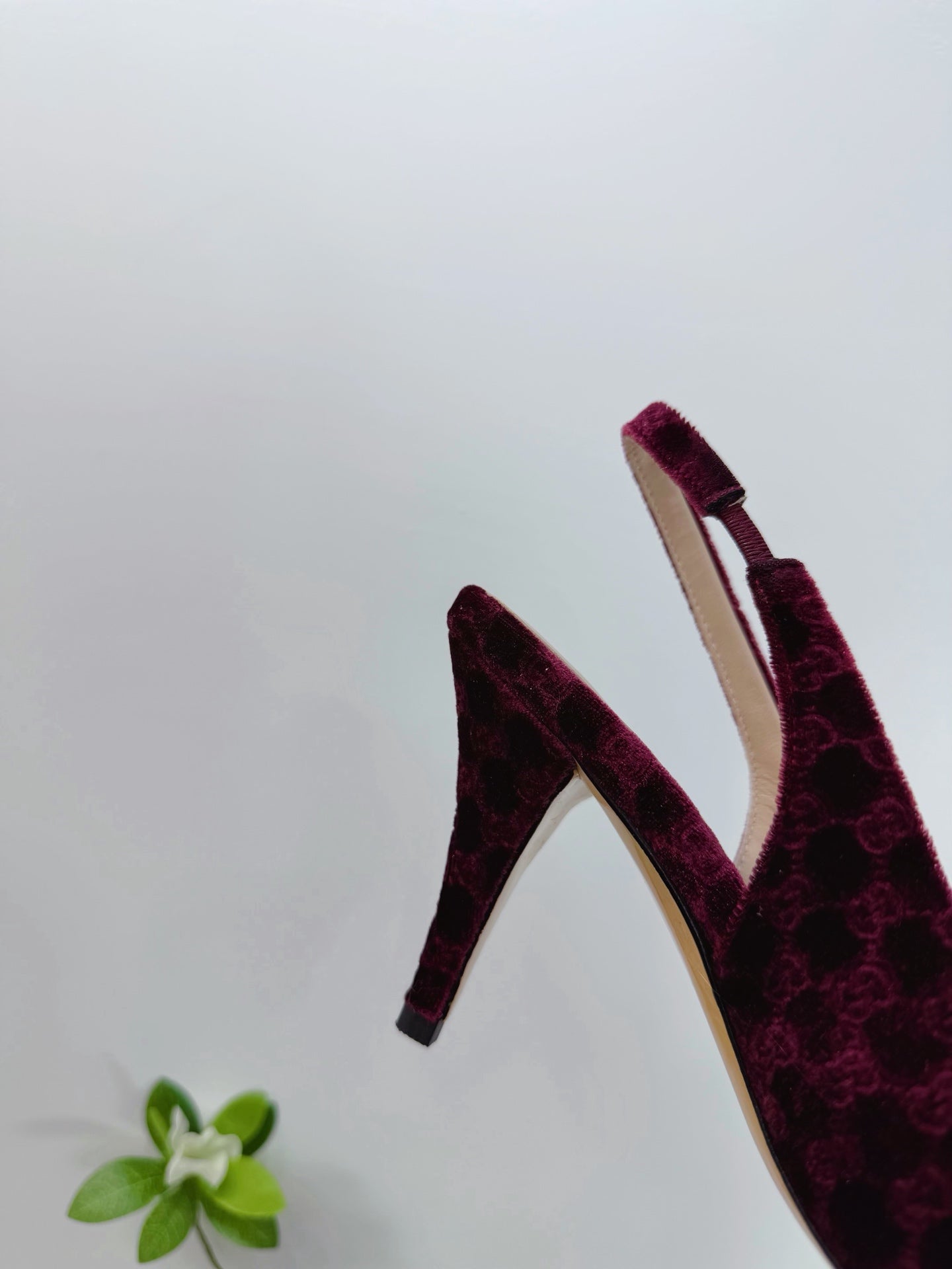 GG 26 Slingback Dark Purple Velvet 592419