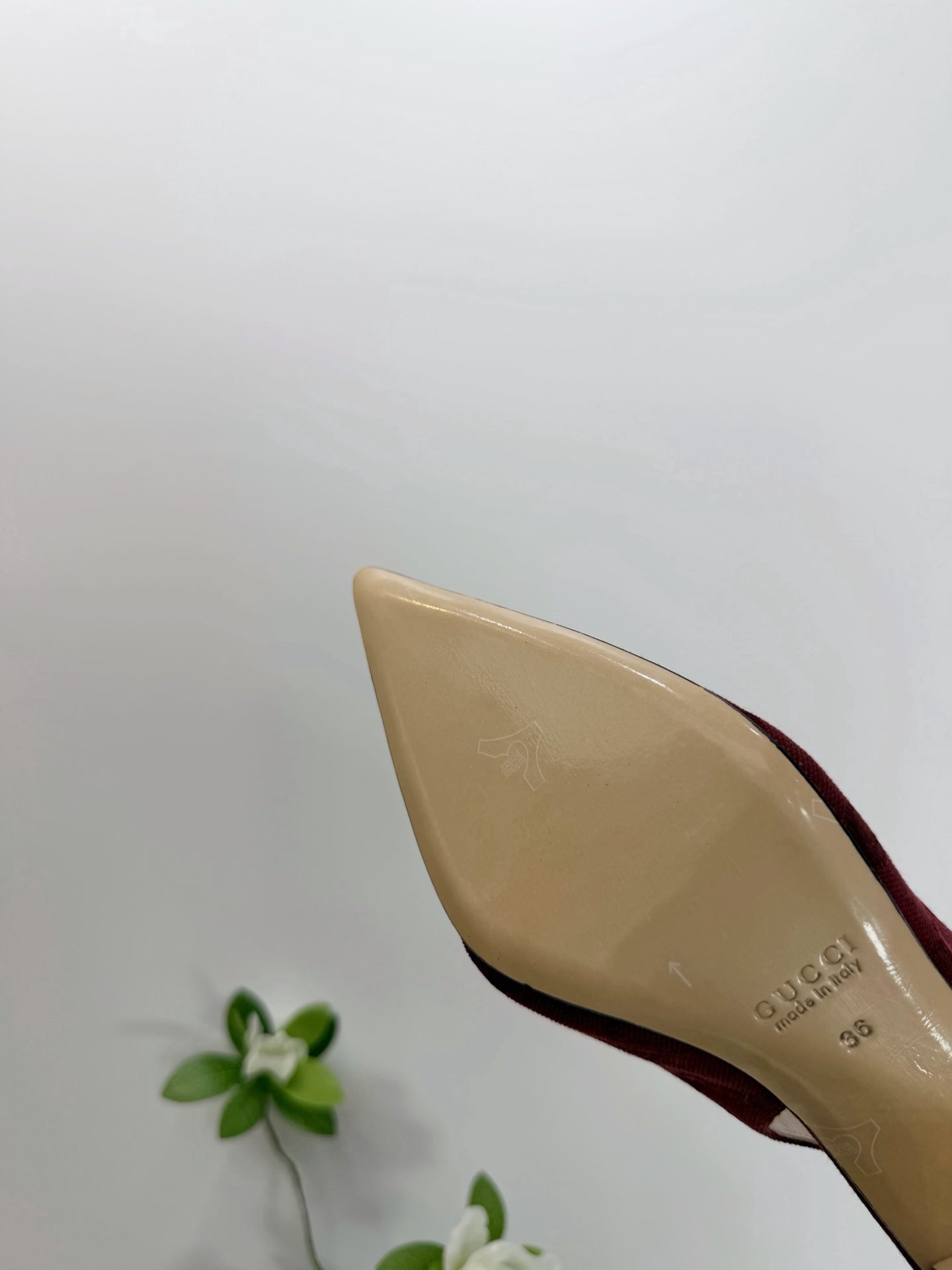 GG 26 Slingback Dark Red Fabric 592423